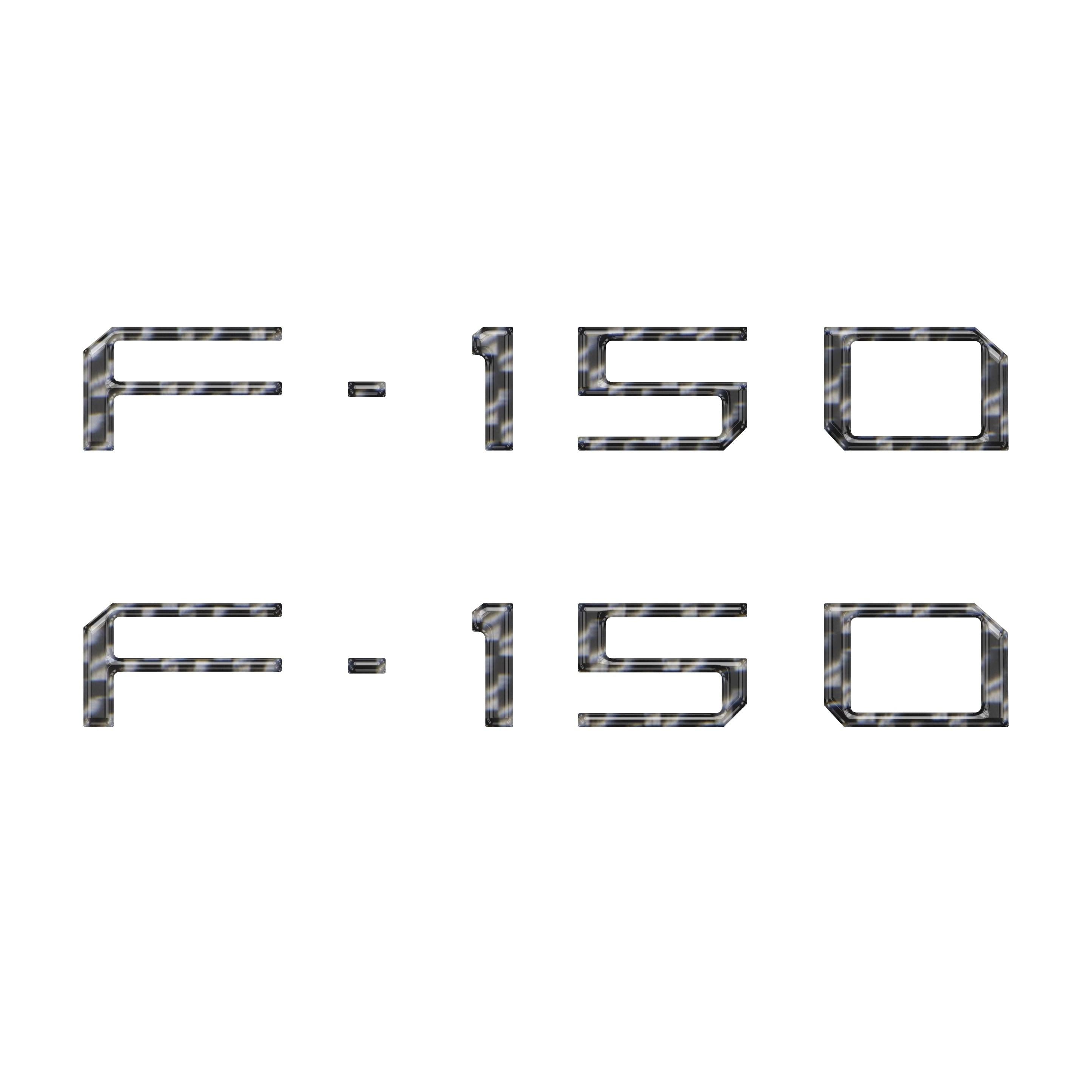 Charge Port Lid Letter Inserts Fits 2022-2026 Ford F-150 Lightning