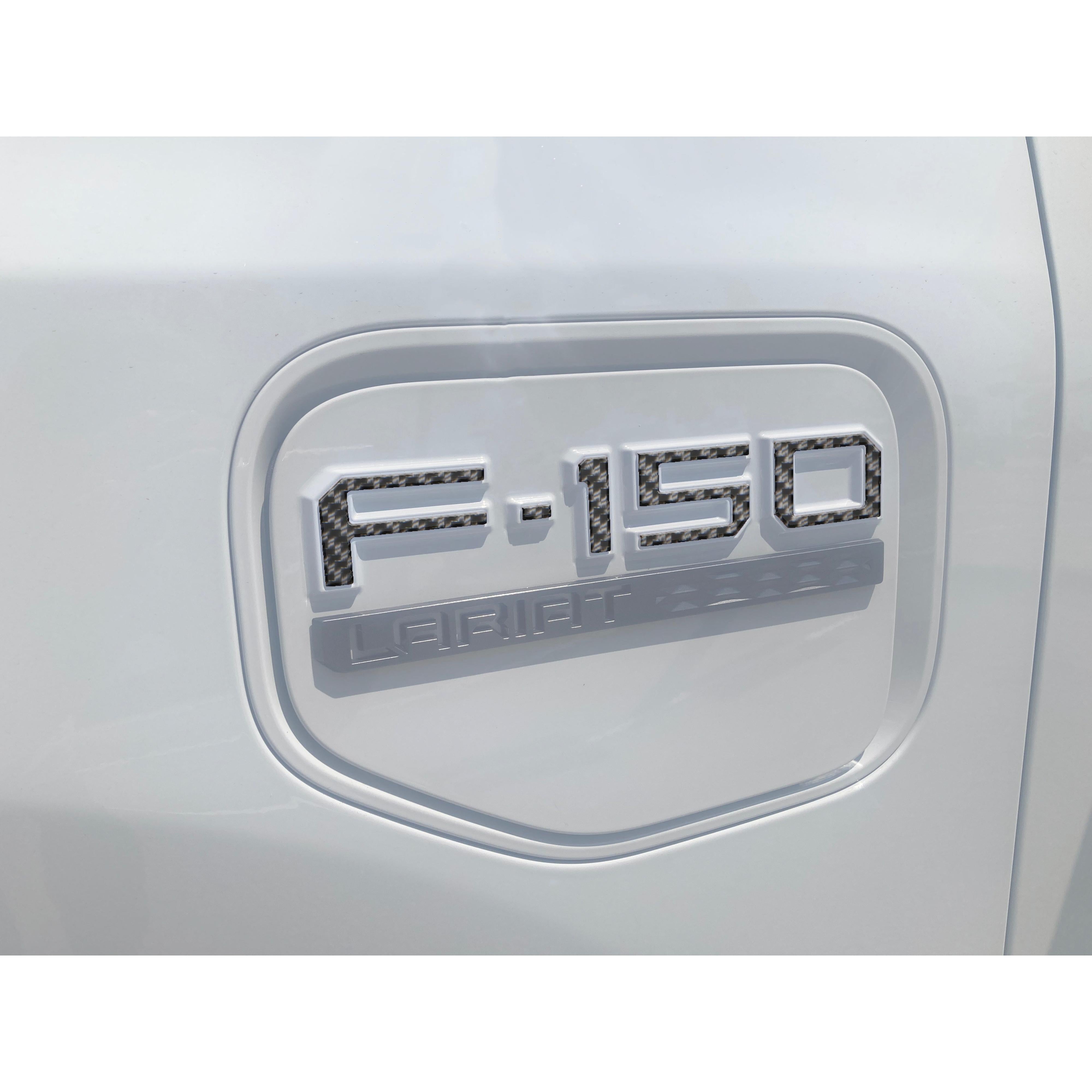 Charge Port Lid Letter Inserts Fits 2022-2026 Ford F-150 Lightning