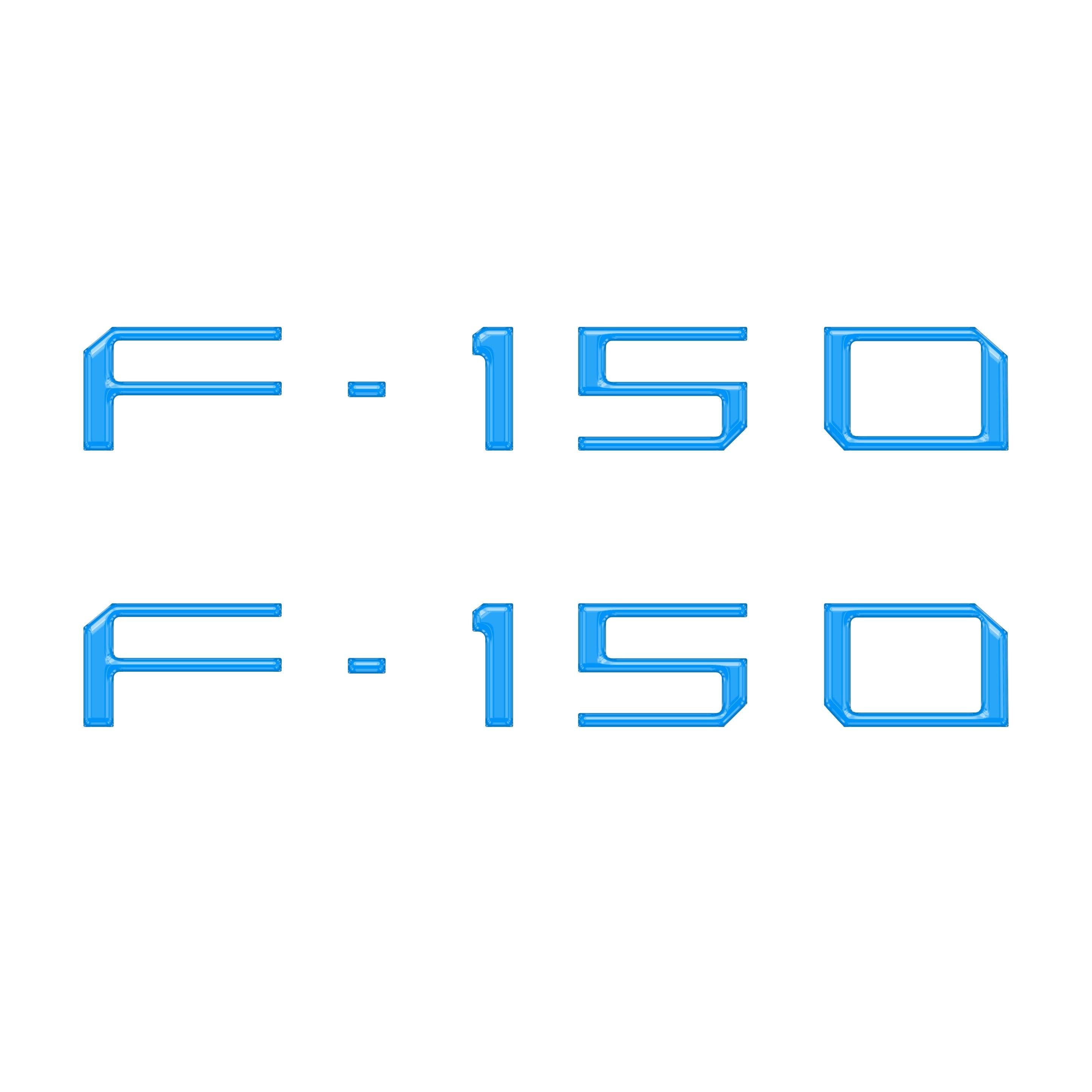Charge Port Lid Letter Inserts Fits 2022-2026 Ford F-150 Lightning