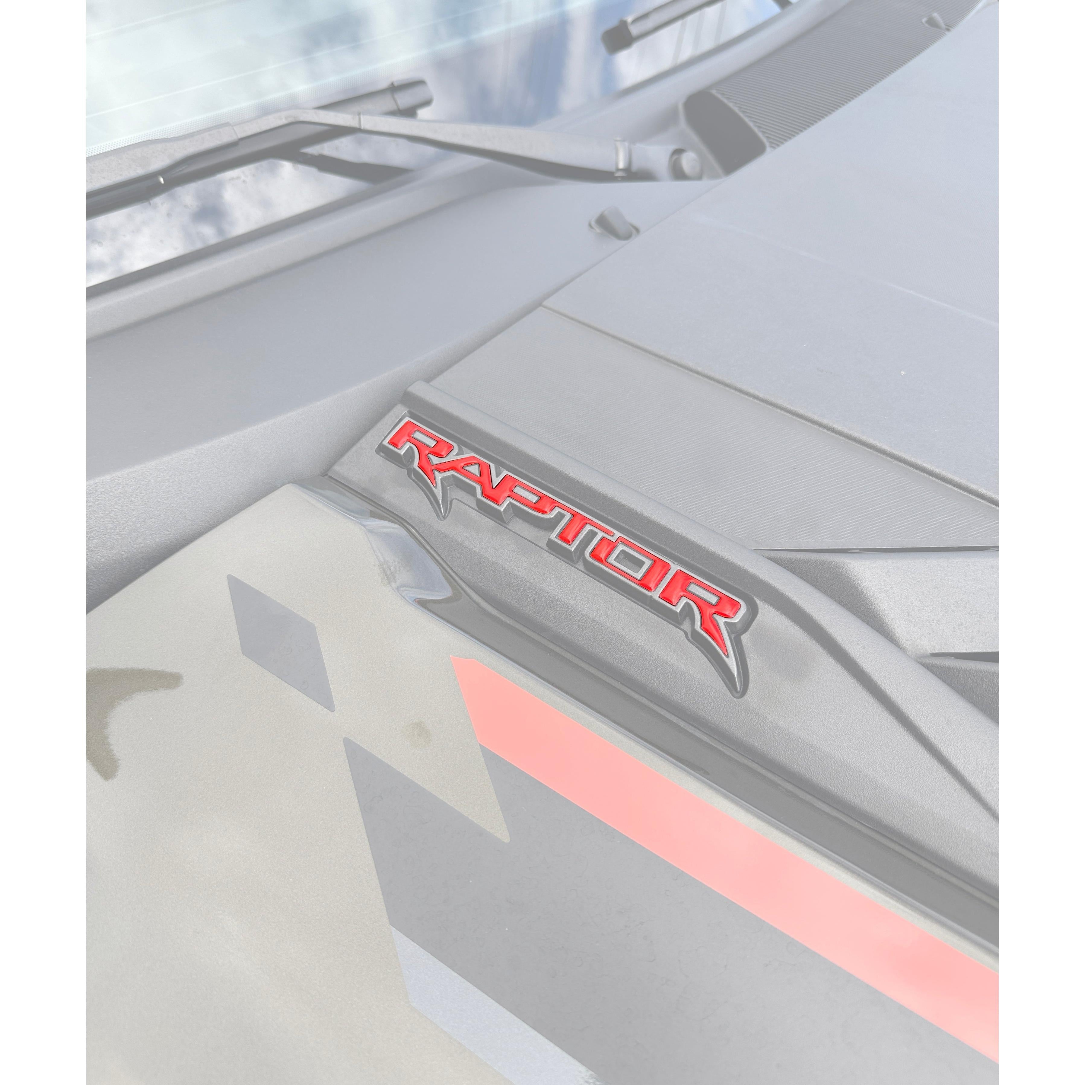 Hood Cowl Emblem Inserts Fits 2021-2026 Ford F-150/Bronco Raptor