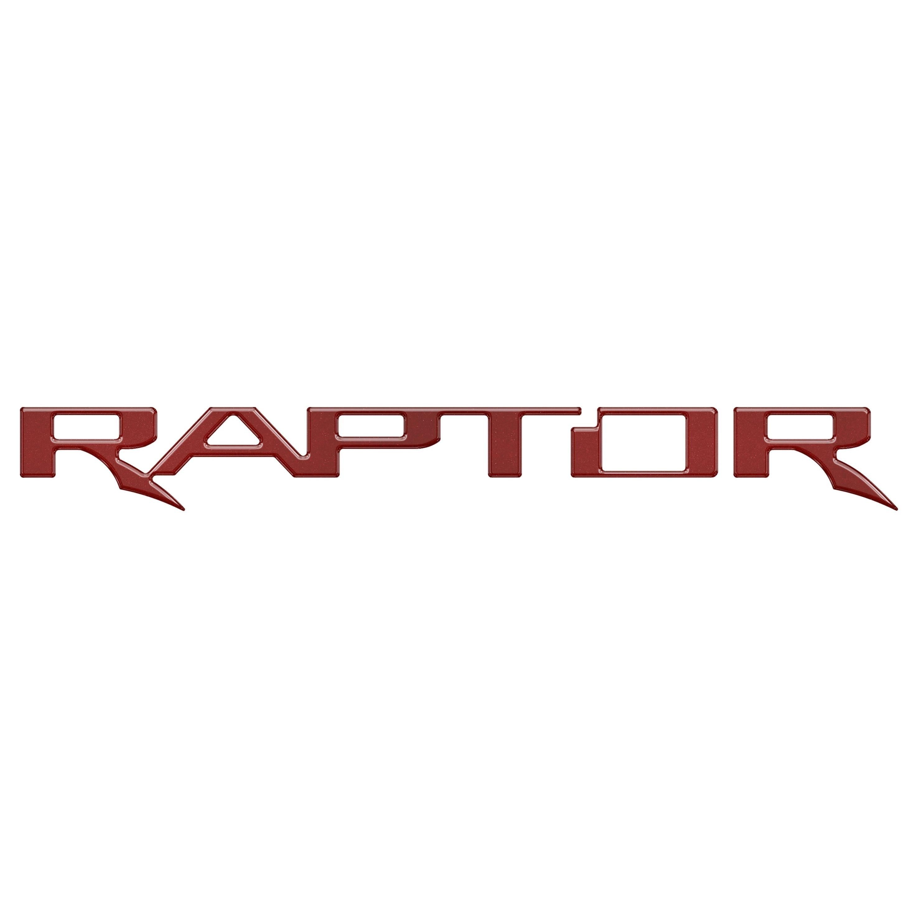 Raptor Tailgate Emblem Inserts Fits 2017-2026 Ford F-150 Raptor