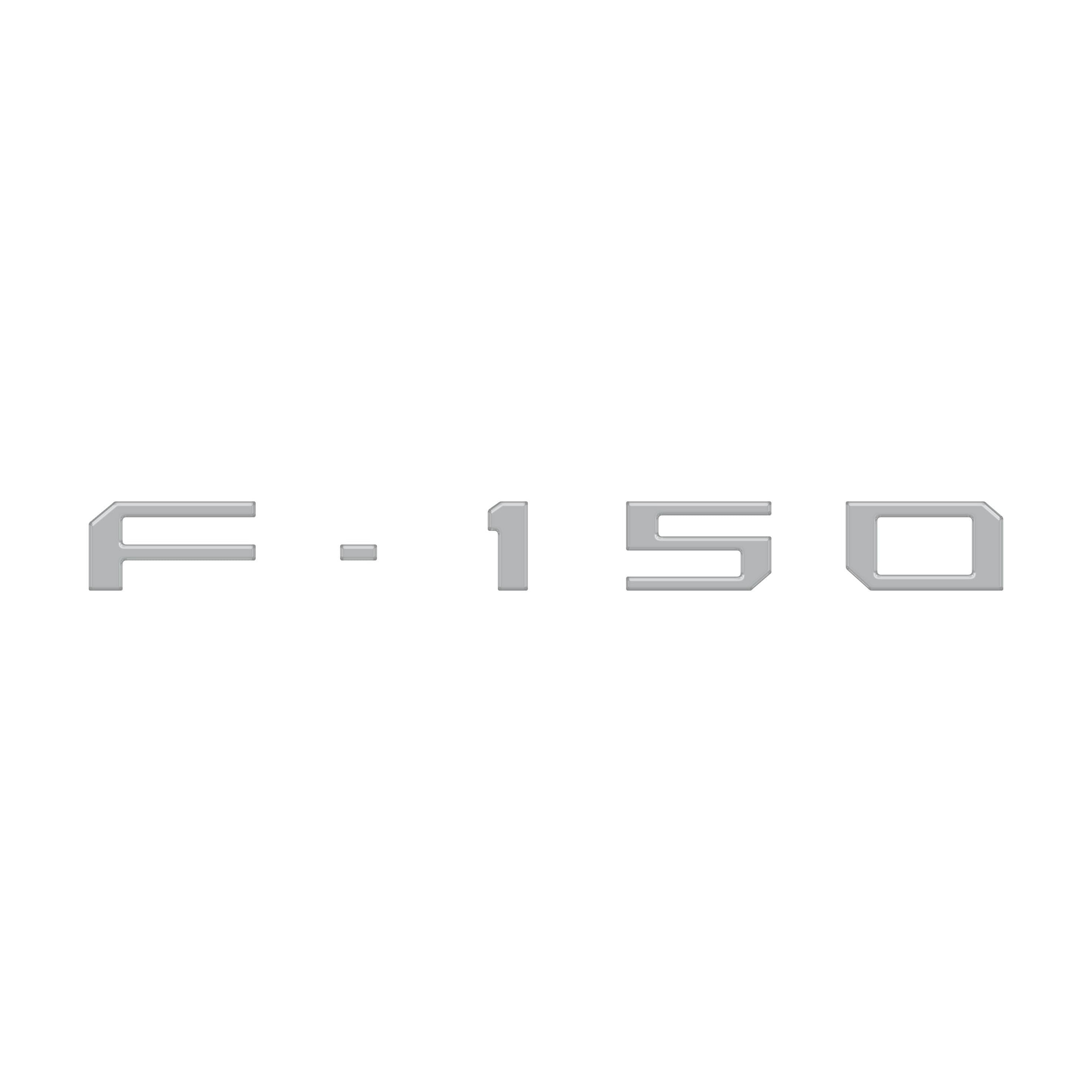Passenger Cubby Letter Overlays Fits 2021-2026 Ford F-150 XL/STX