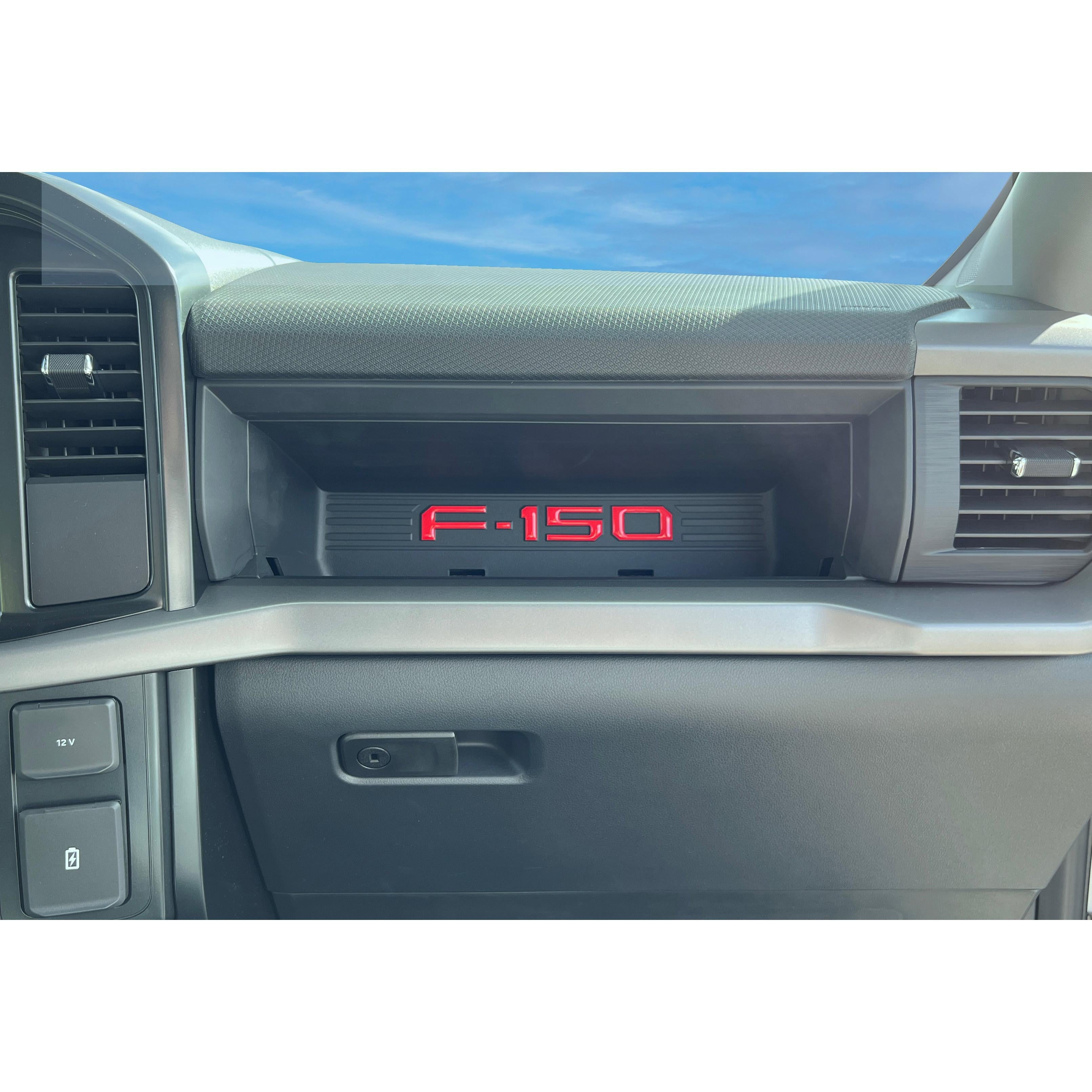 Passenger Cubby Letter Overlays Fits 2021-2026 Ford F-150 XL/STX