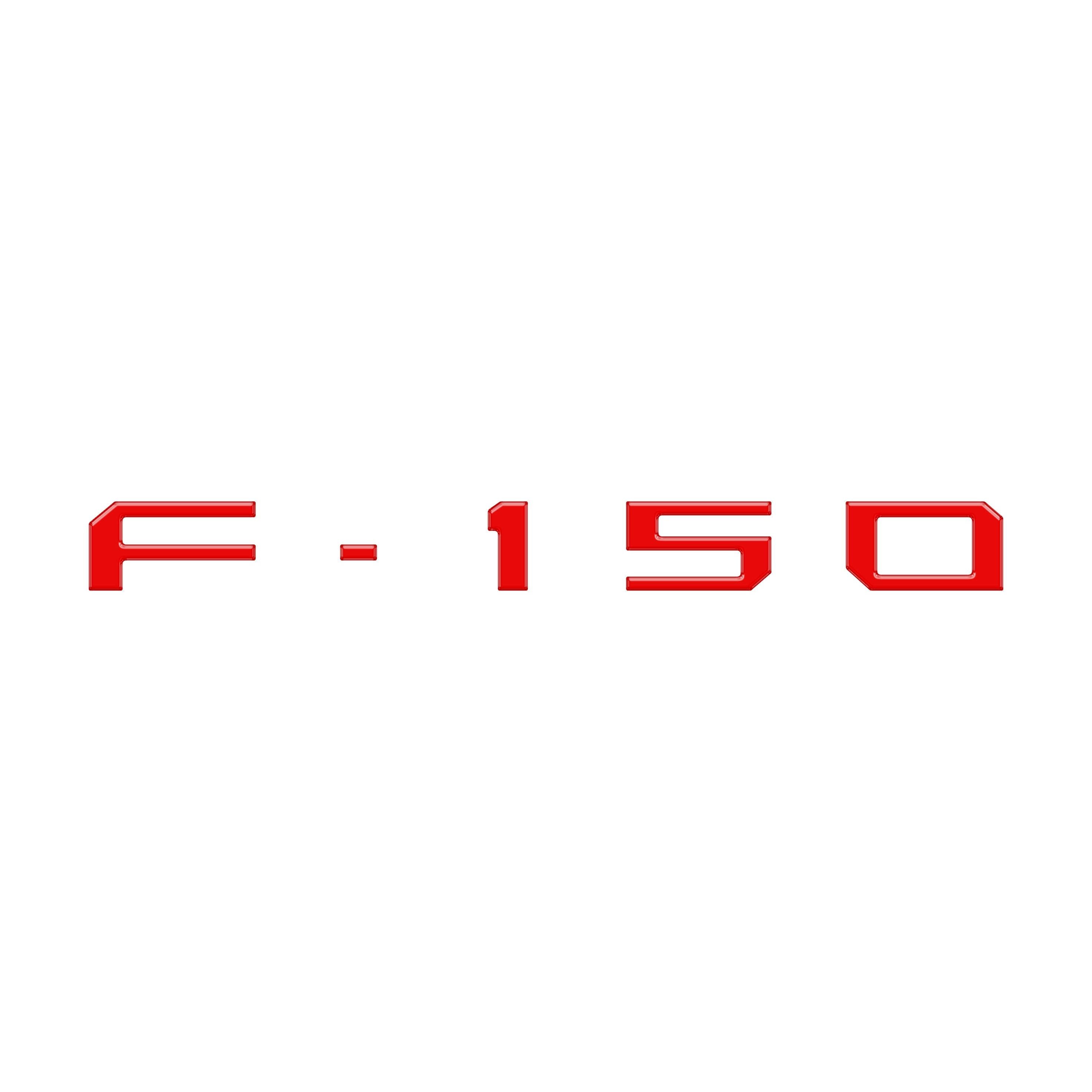 Passenger Cubby Letter Overlays Fits 2021-2026 Ford F-150 XL/STX