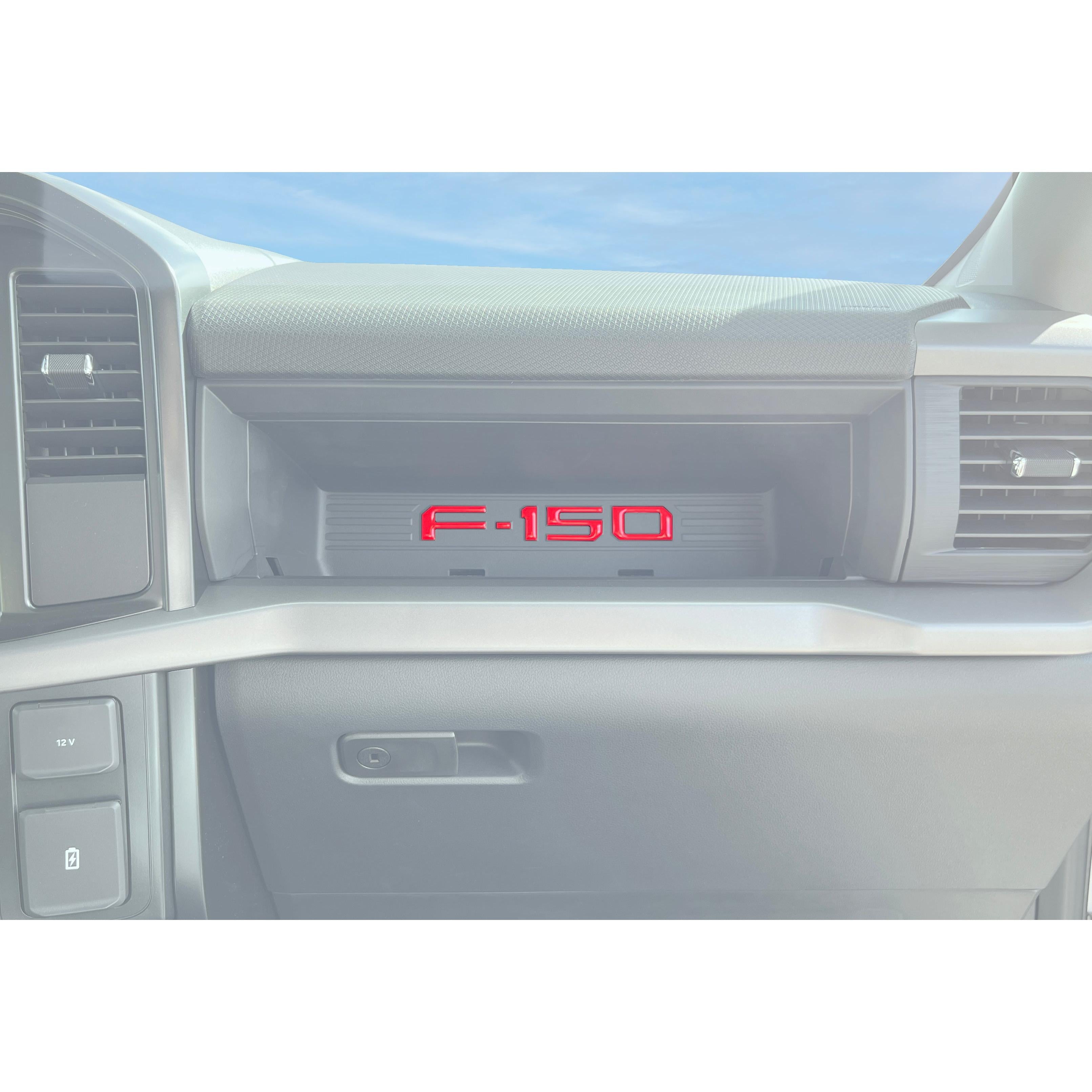Passenger Cubby Letter Overlays Fits 2021-2026 Ford F-150 XL/STX