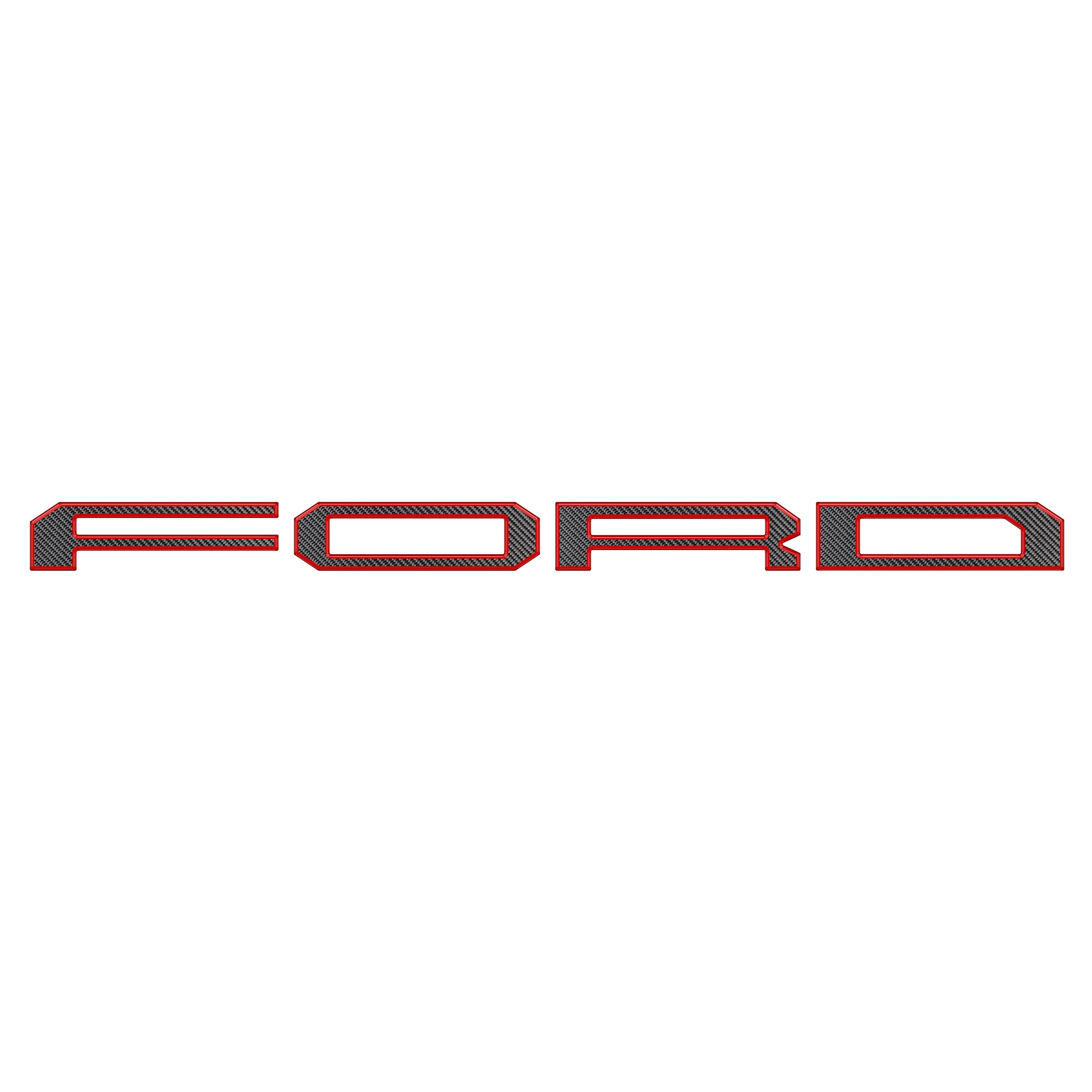 Raptor Tailgate Letter Overlays Fits 2021-2026 Ford F-150 Raptor