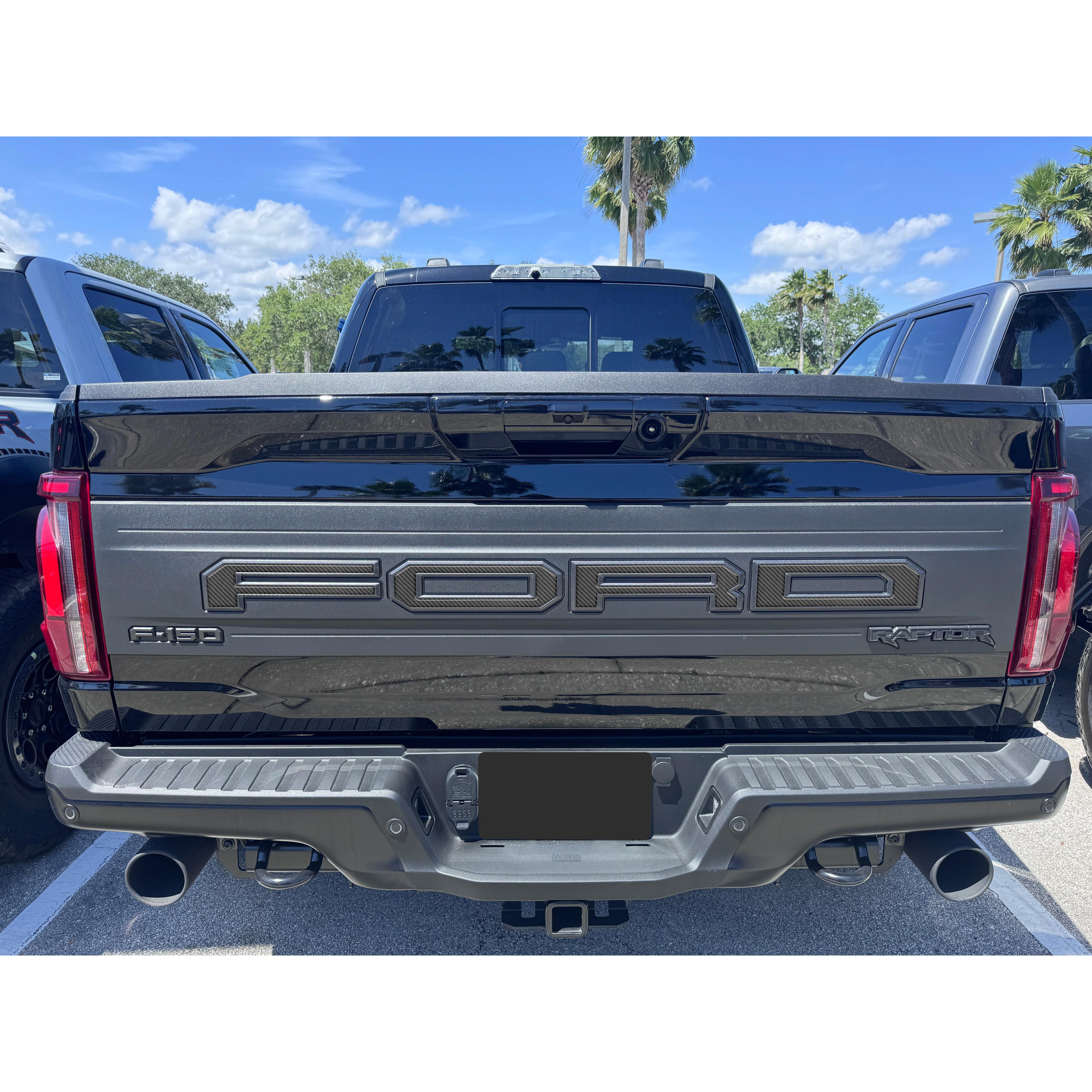 Raptor Tailgate Letter Overlays Fits 2021-2026 Ford F-150 Raptor
