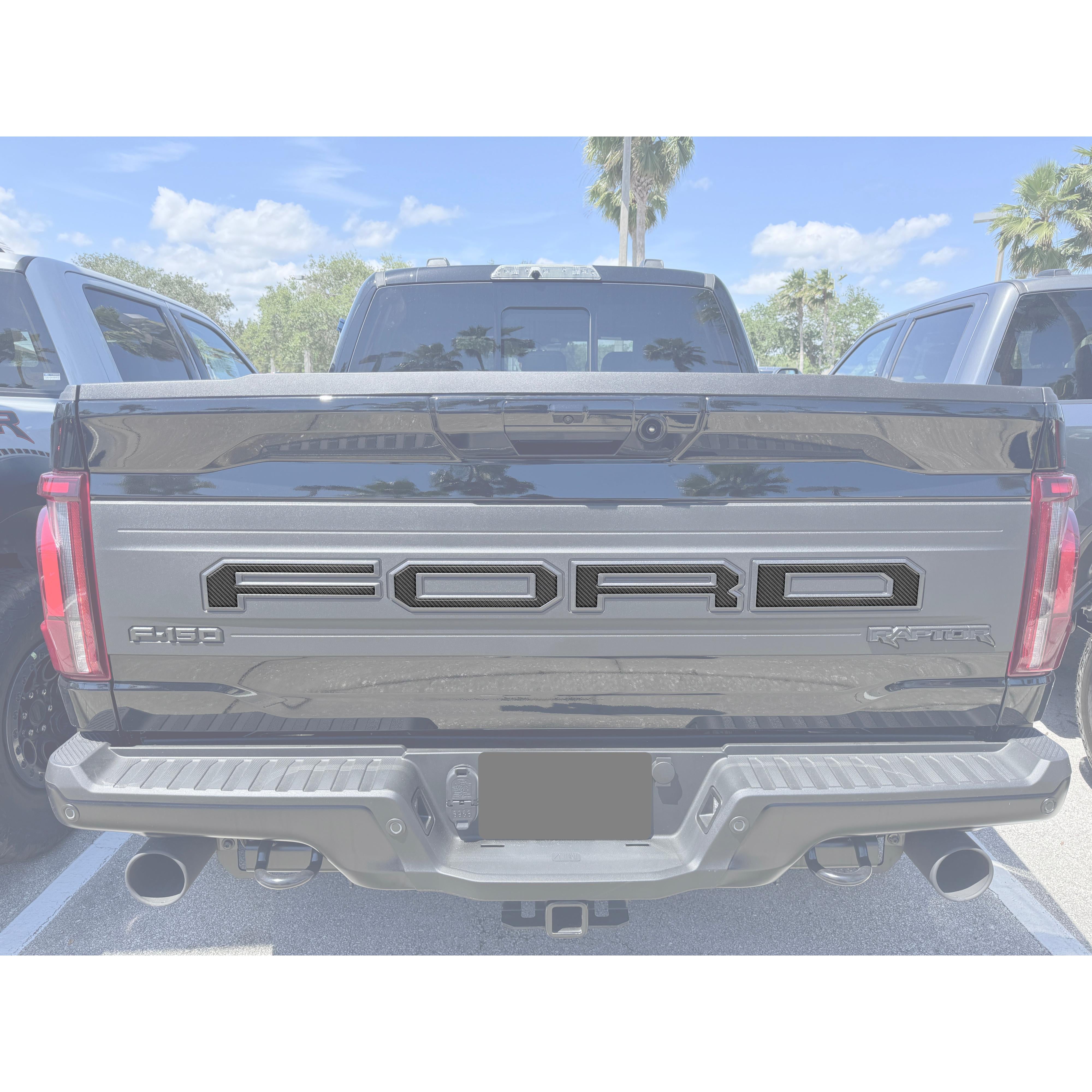 Raptor Tailgate Letter Overlays Fits 2021-2026 Ford F-150 Raptor