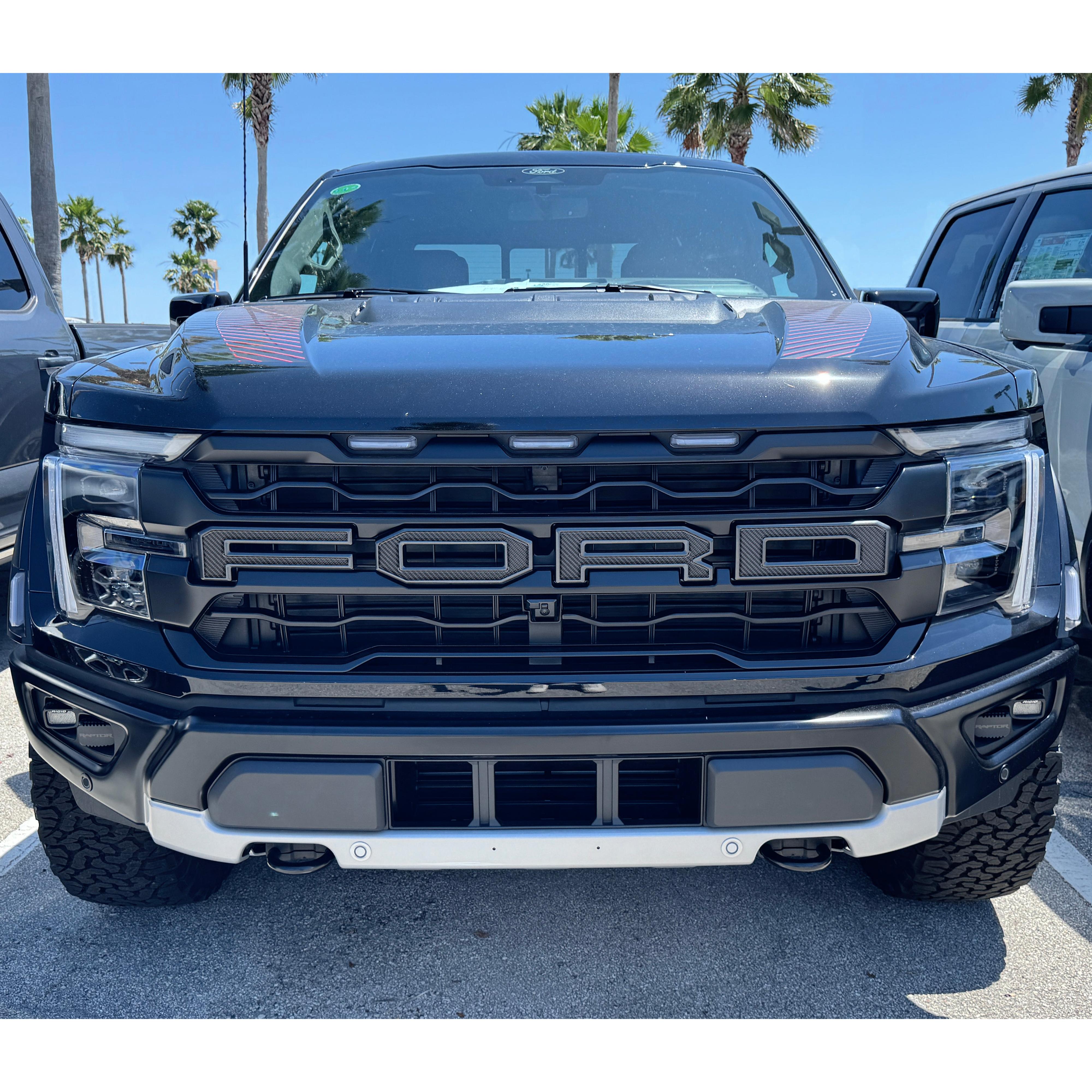 Raptor Front Grille Letters Fits 2021-2026 Ford F-150 Raptor