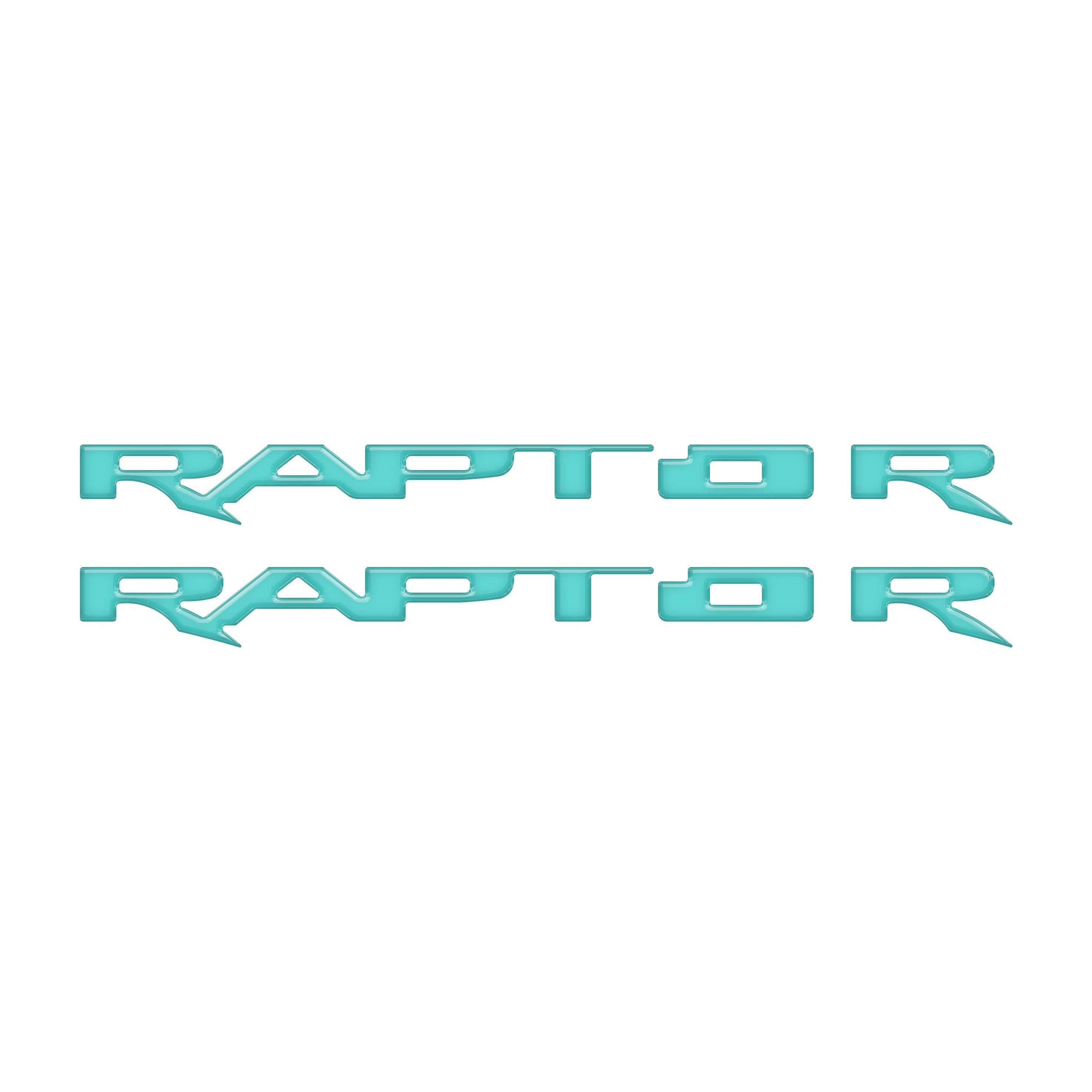 Running Board Emblem Overlays Fits 2017-2024 Ford F-150 Raptor