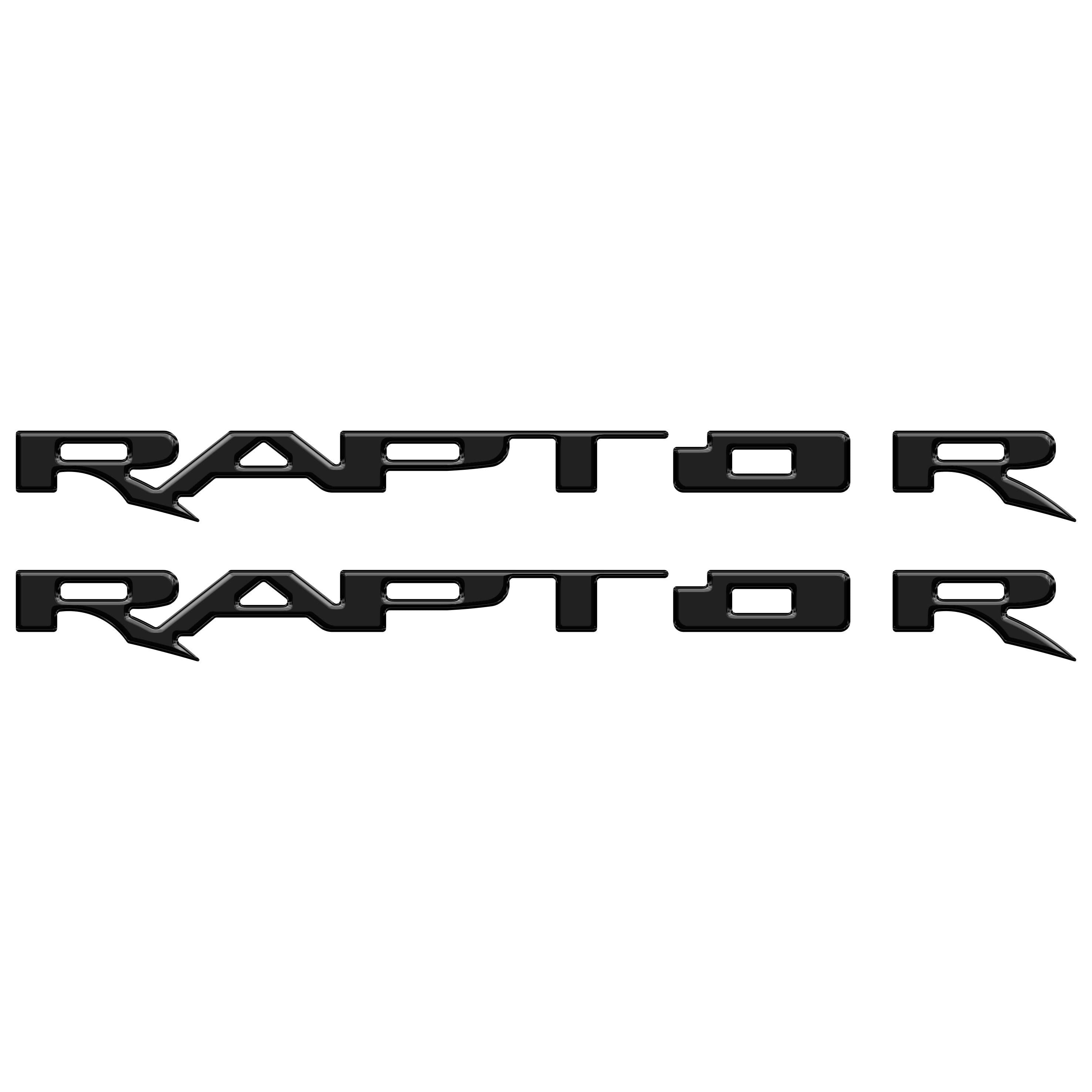 Running Board Emblem Overlays Fits 2017-2024 Ford F-150 Raptor