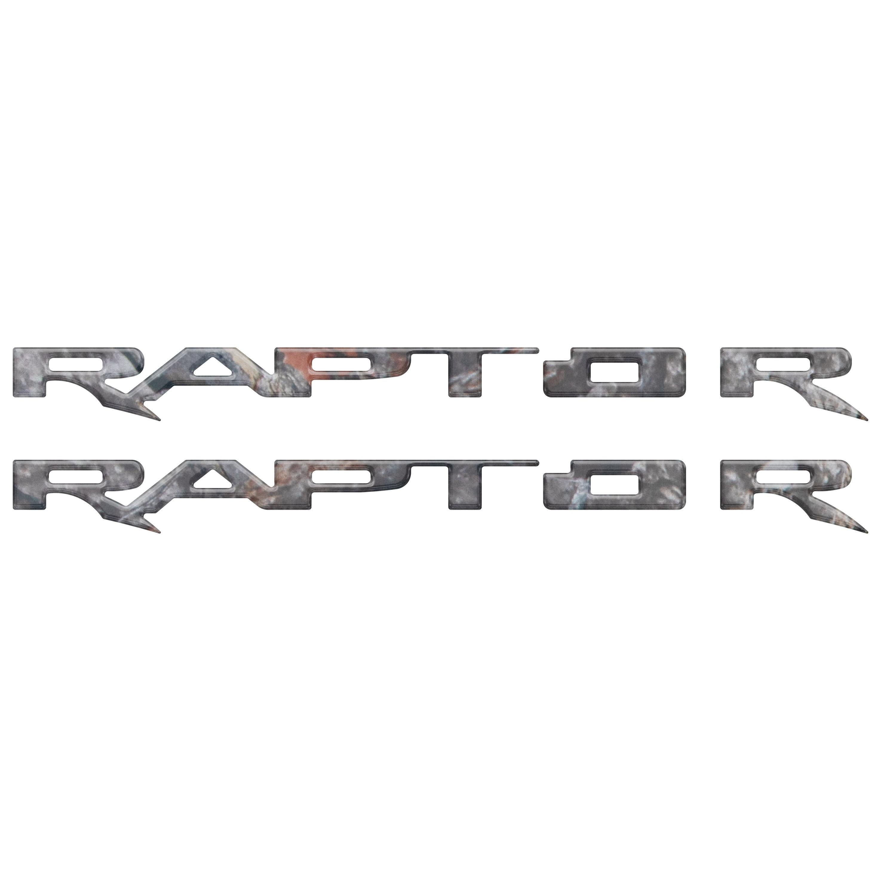 Running Board Emblem Overlays Fits 2017-2024 Ford F-150 Raptor
