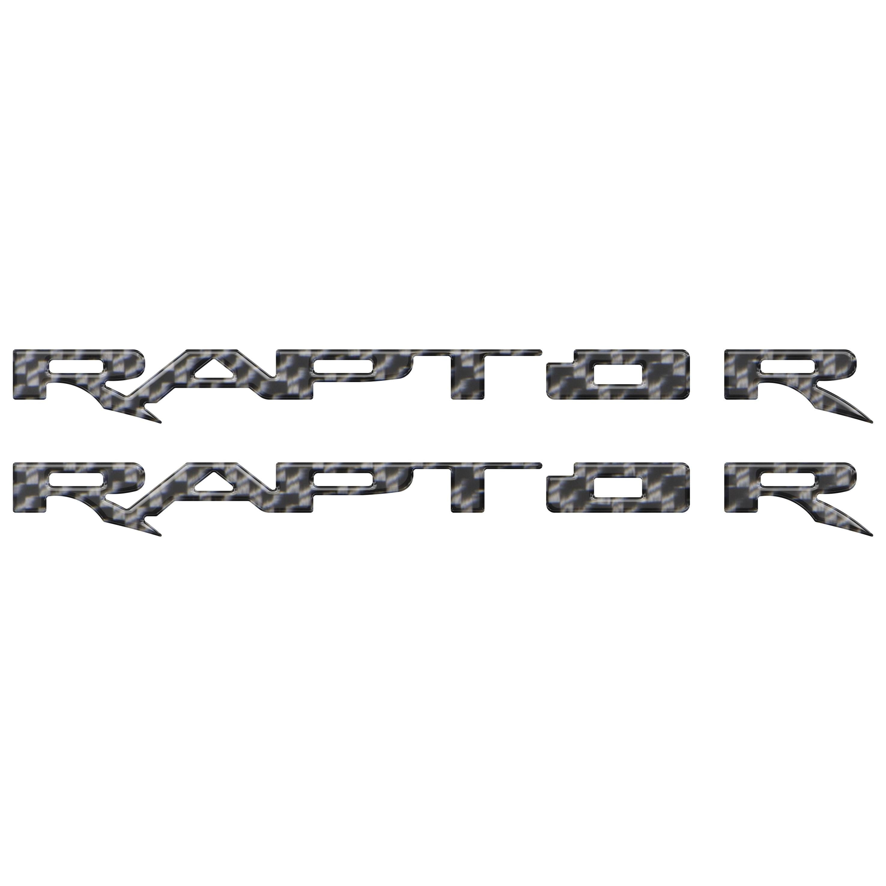 Running Board Emblem Overlays Fits 2017-2024 Ford F-150 Raptor