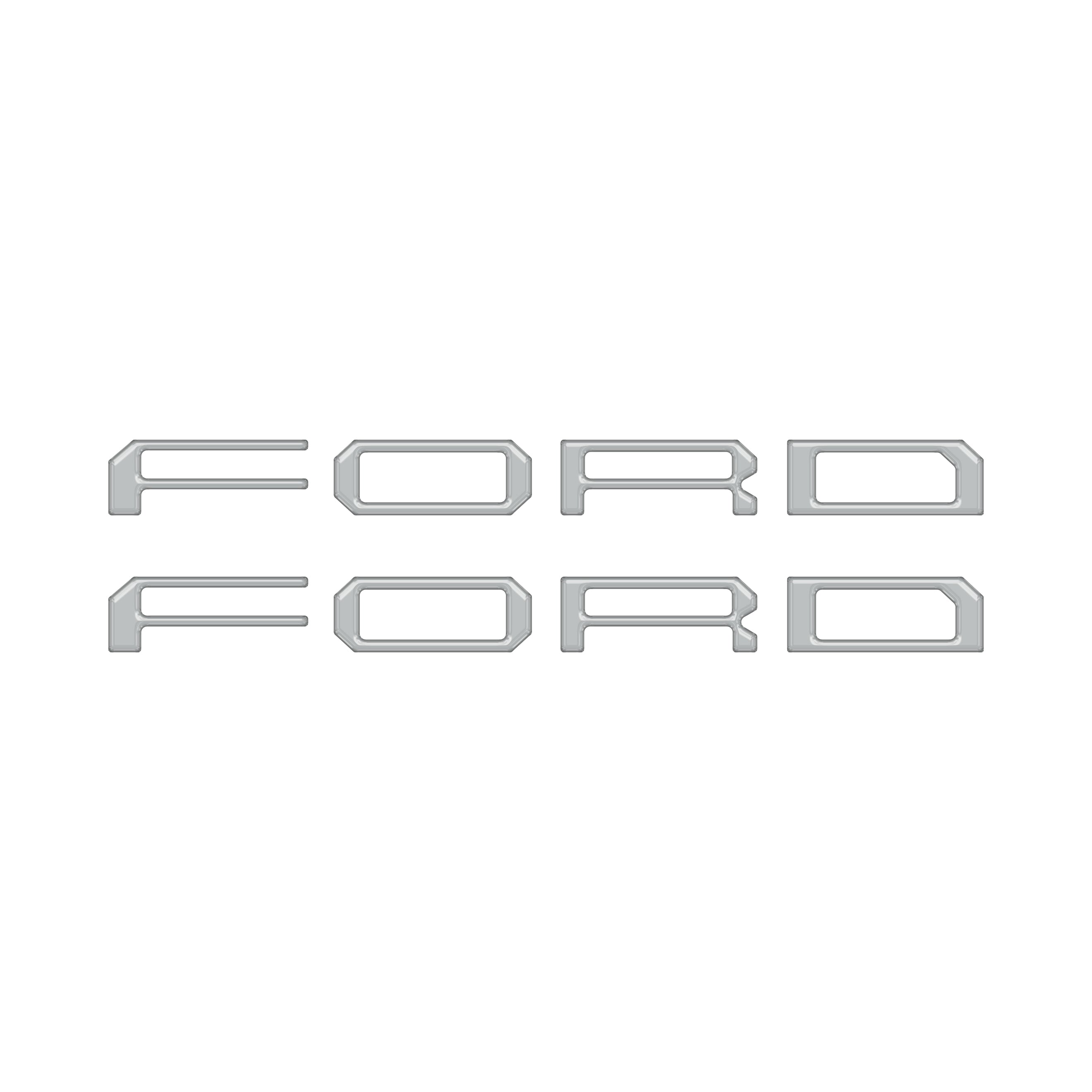 Tremor Running Board Letter Inserts Fits 2020-2026 Ford Super Duty Tremor
