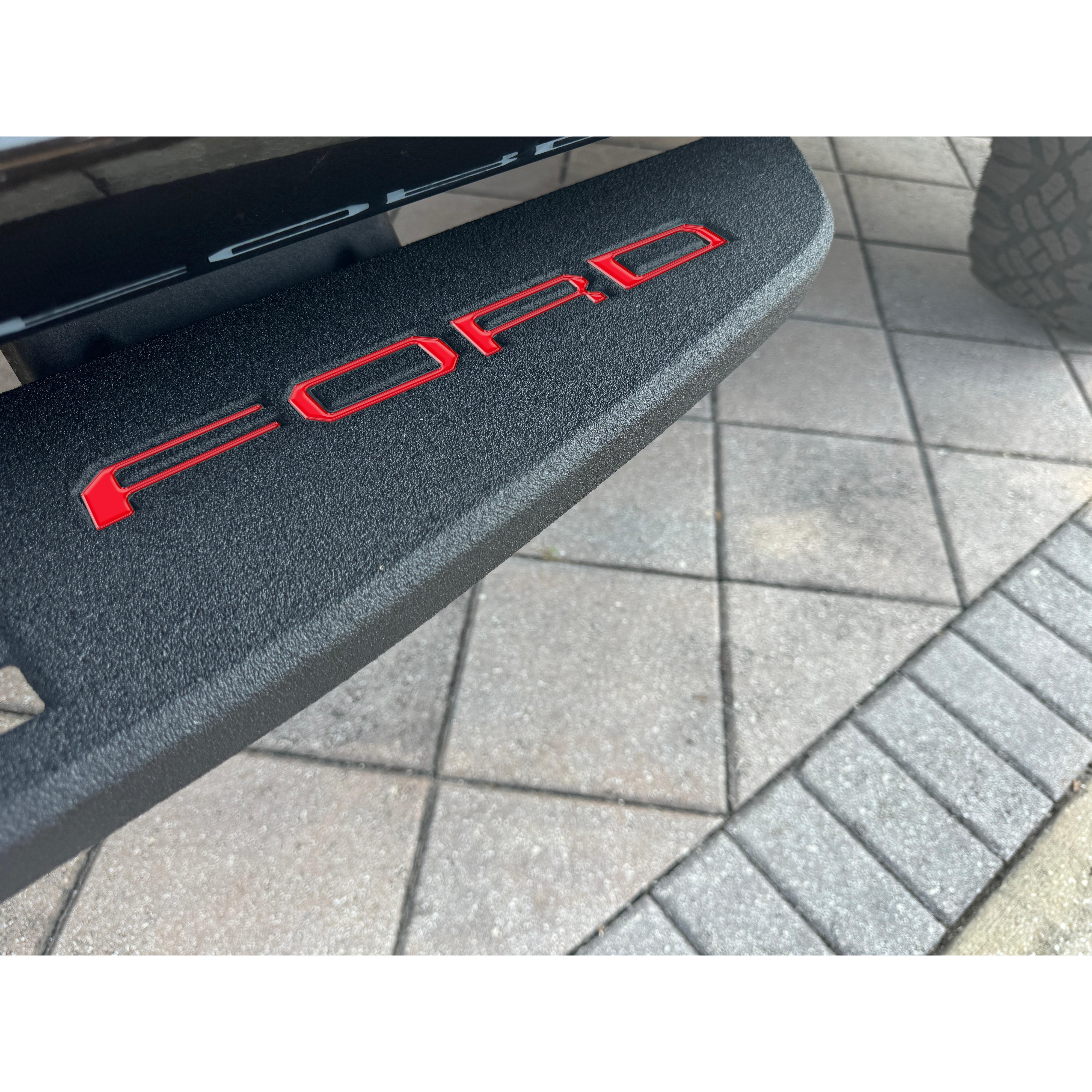 Tremor Running Board Letter Inserts Fits 2021-2024 Ford F-150