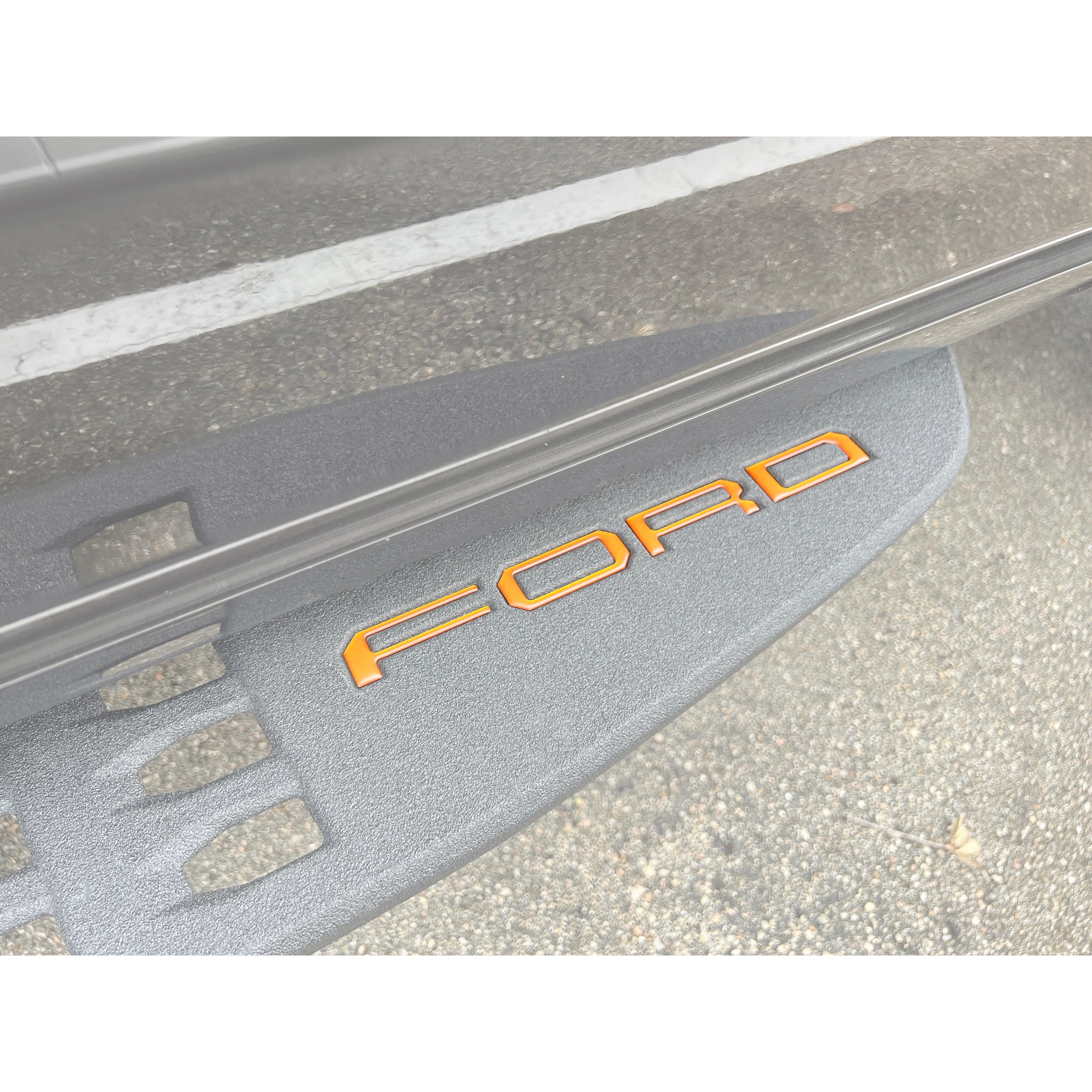 Tremor Running Board Letter Inserts Fits 2021-2024 Ford F-150