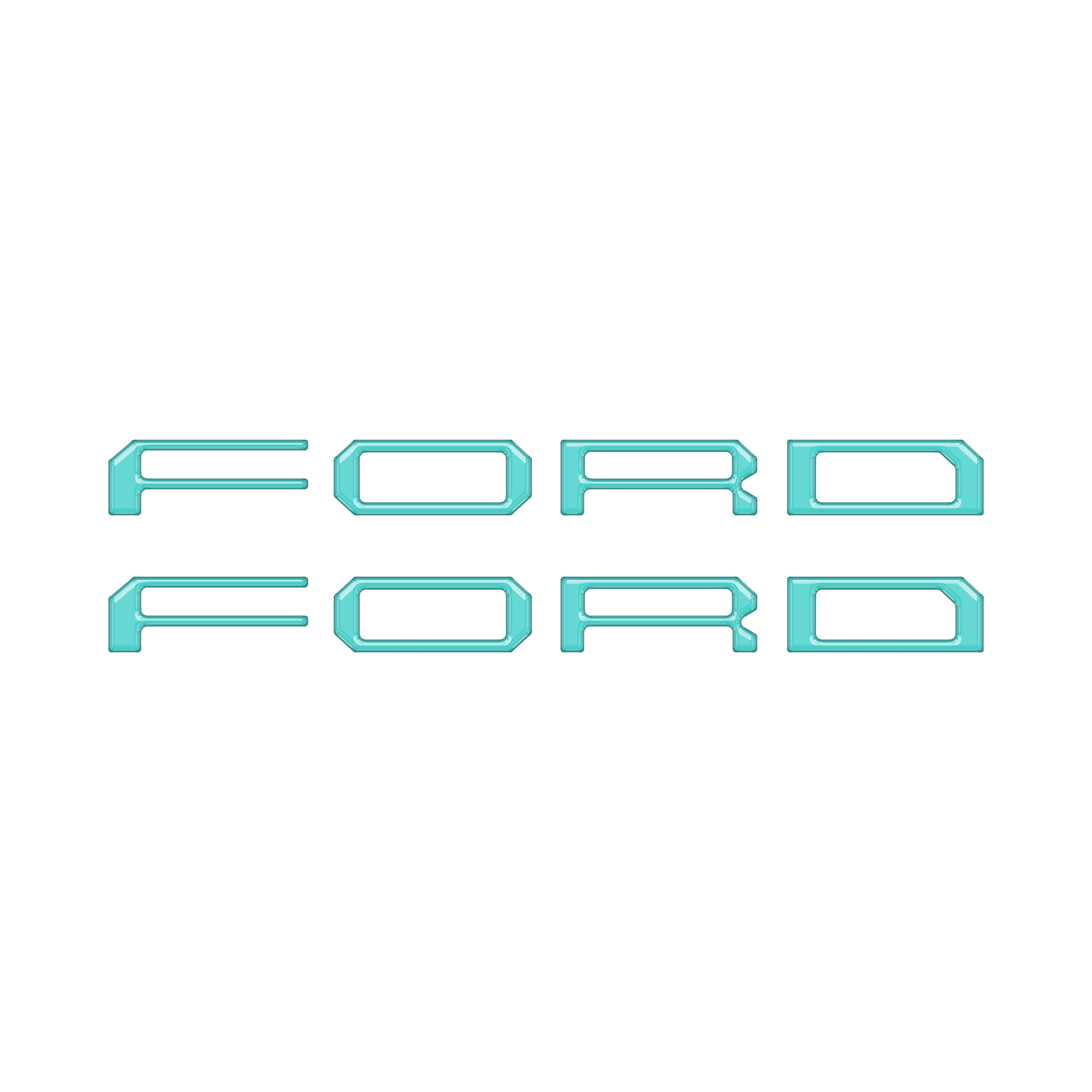 Tremor Running Board Letter Inserts Fits 2020-2026 Ford Super Duty Tremor
