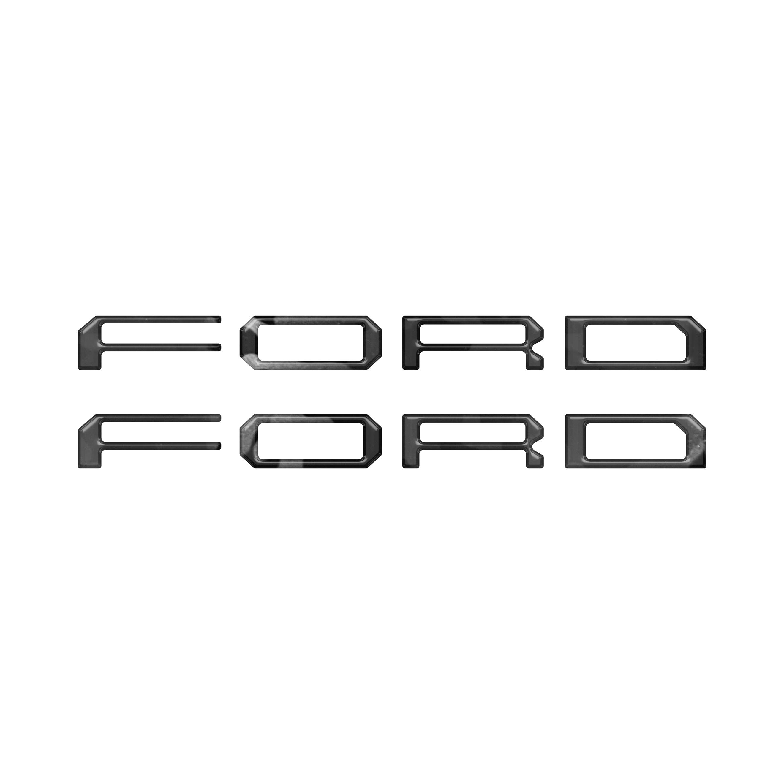 Tremor/Raptor Running Board Letter Inserts Fits 2025-2026 Ford F-150