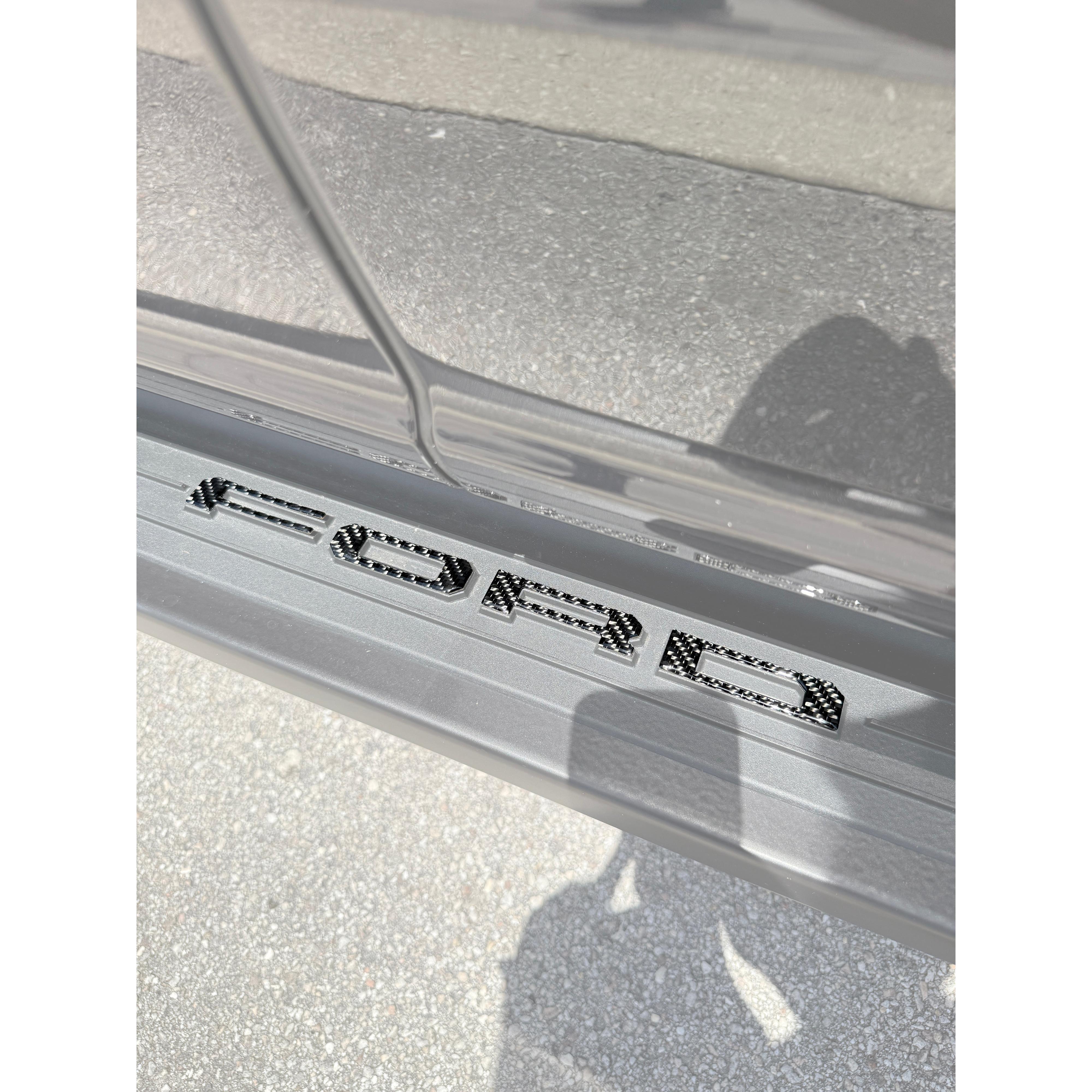 Lightning Running Board Overlays Fits 2022-2026 Ford F150 Lightning