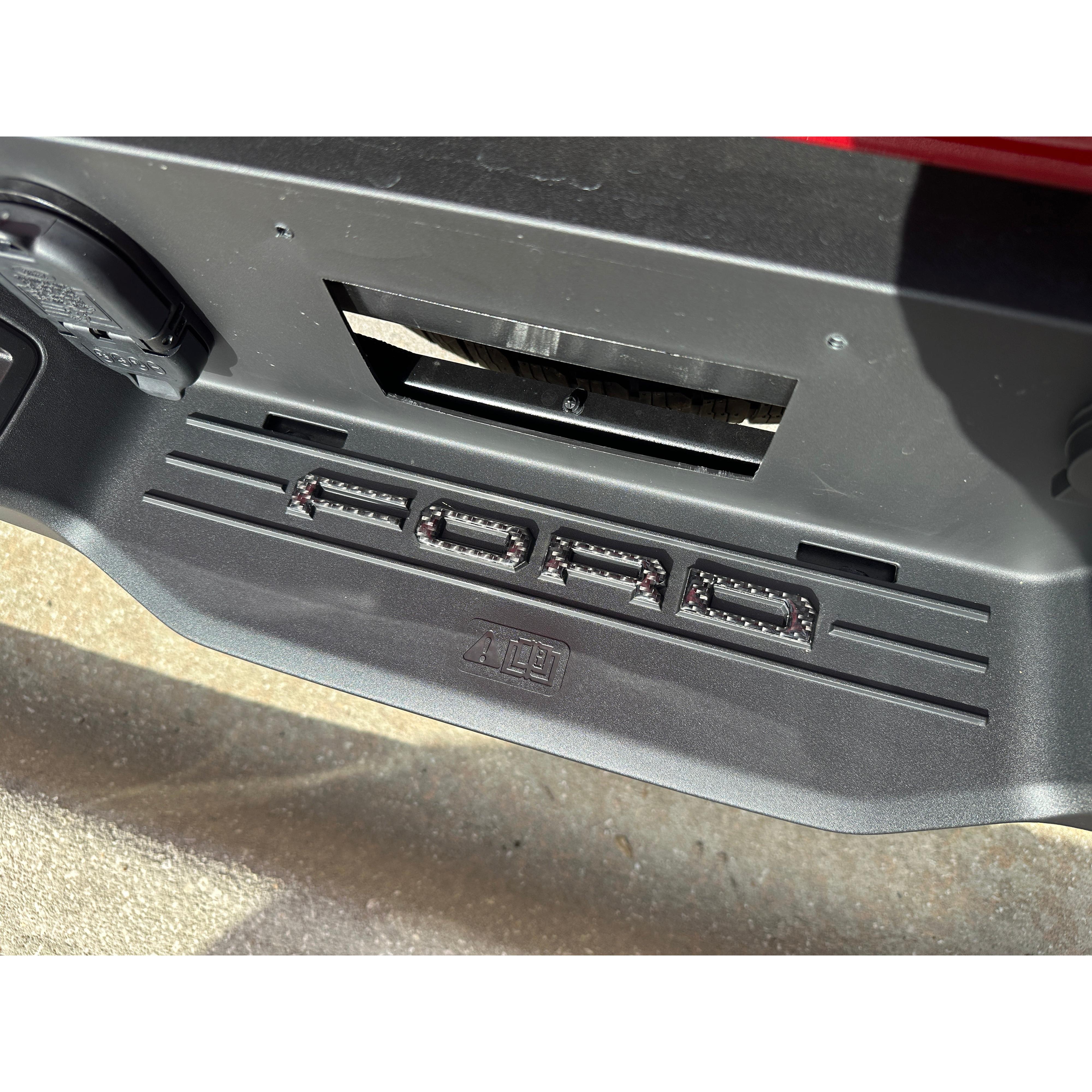 Lightning Rear Bumper Overlays Fits 2022-2026 Ford F-150 Lightning