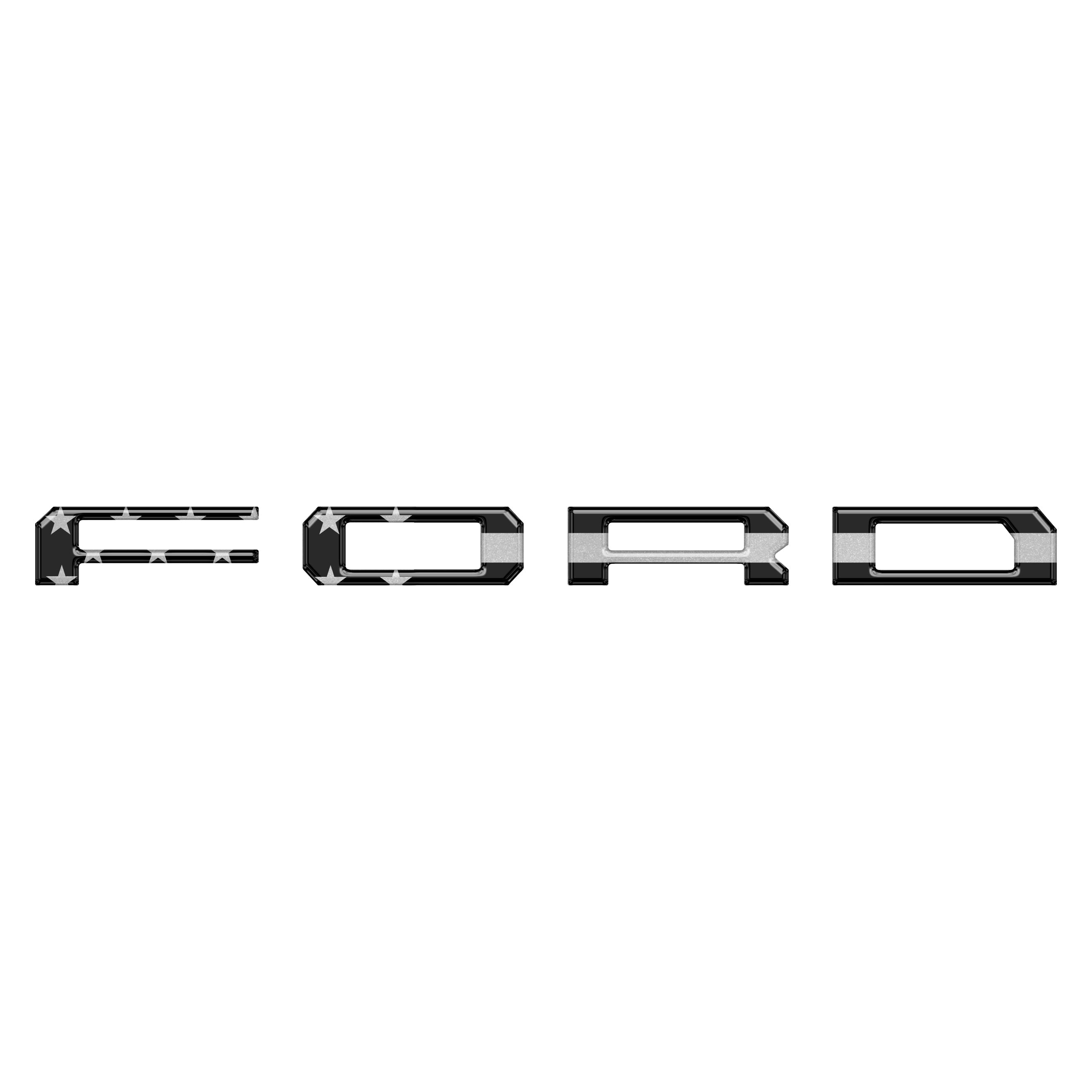 Lightning Rear Bumper Overlays Fits 2022-2026 Ford F-150 Lightning