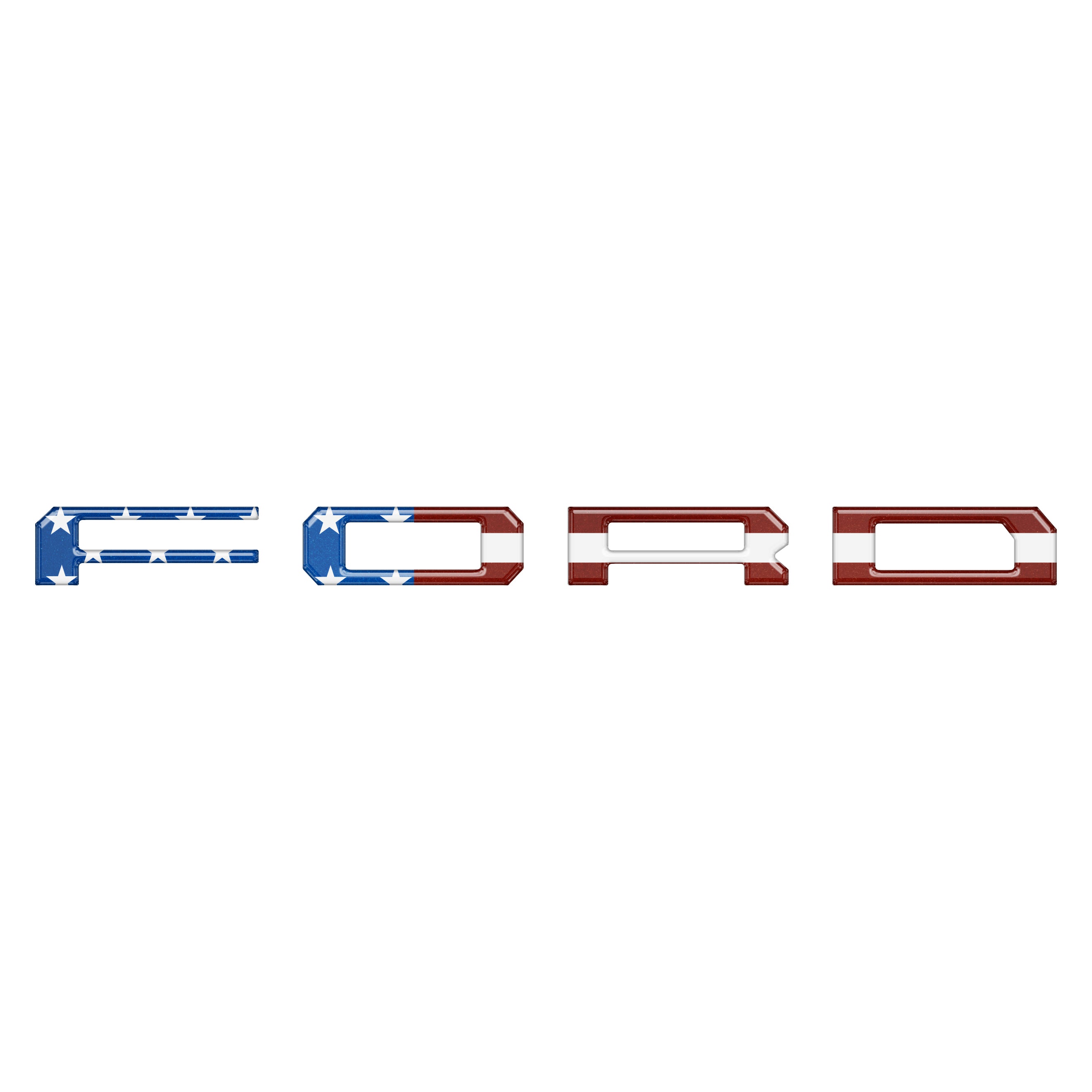 Inner Tailgate Letter Inserts Fits 2022-2026 Ford F-150 Lightning
