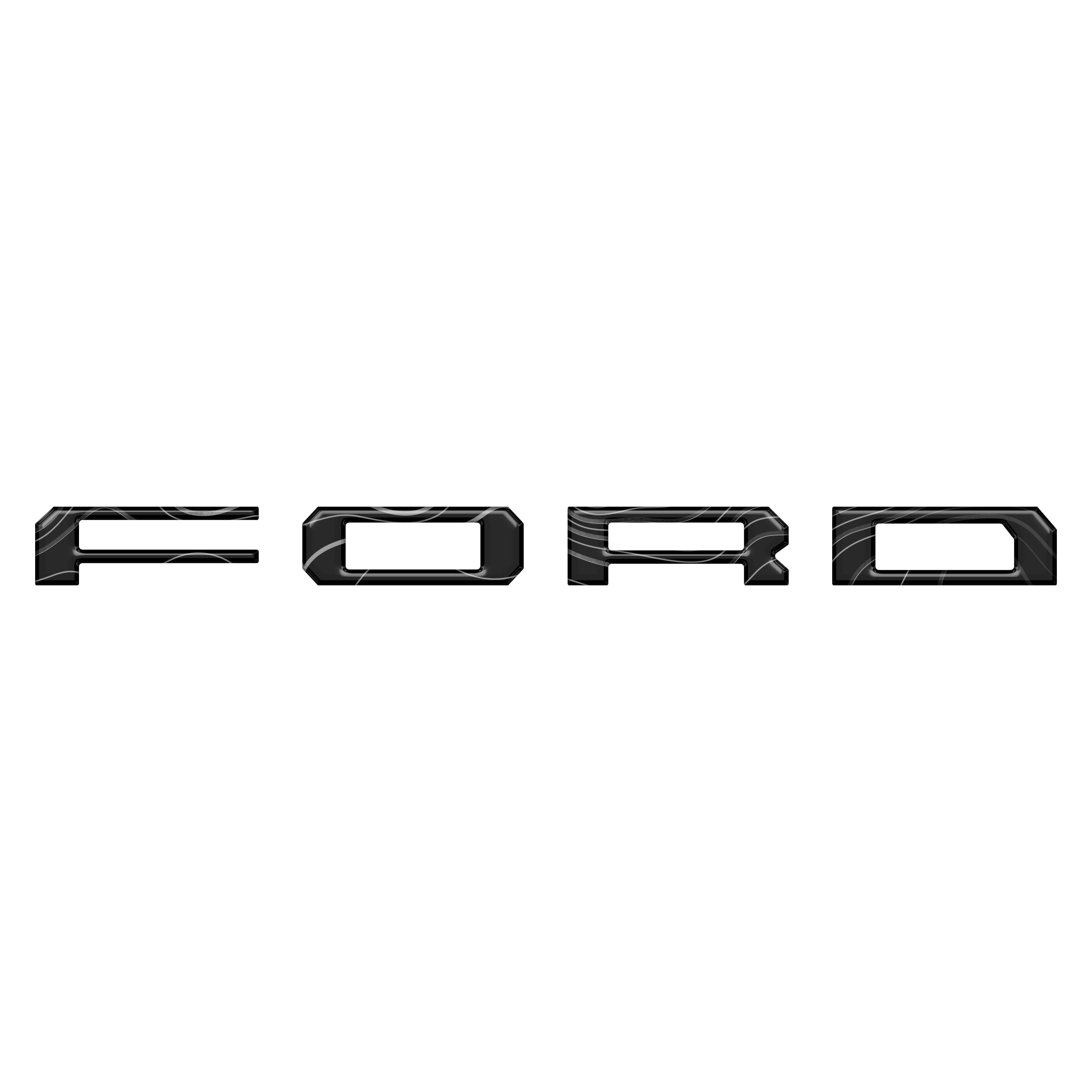 Lightning Rear Bumper Overlays Fits 2022-2026 Ford F-150 Lightning