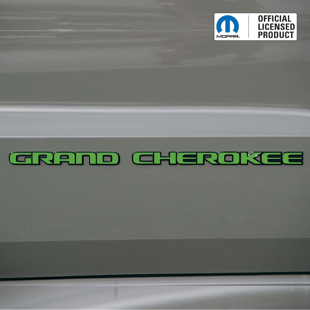 GRAND CHEROKEE Door Emblem Overlay Decal Set | Fits 2017–2022 WK2