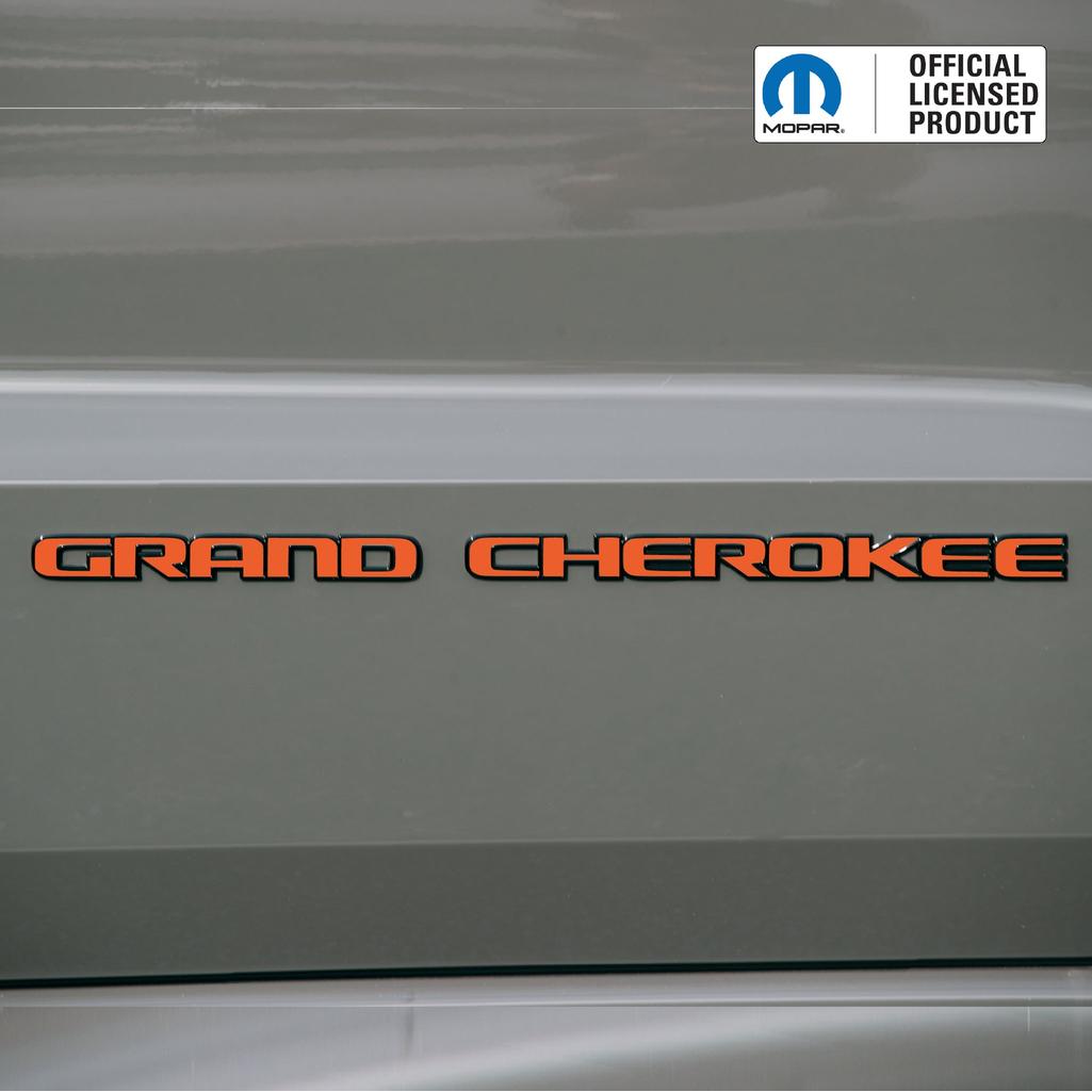 GRAND CHEROKEE Door Emblem Overlay Decal Set | Fits 2017–2022 WK2