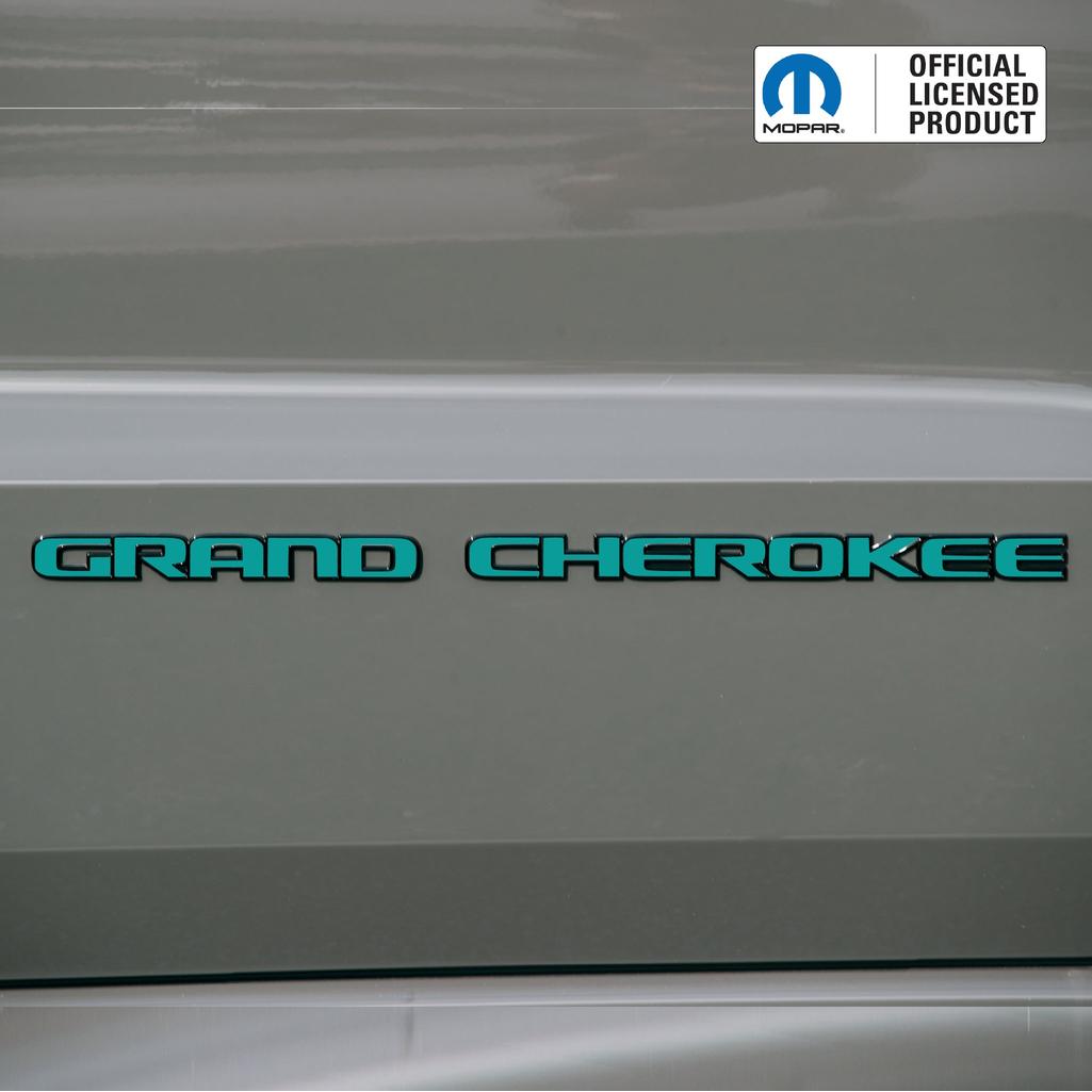 GRAND CHEROKEE Door Emblem Overlay Decal Set | Fits 2017–2022 WK2