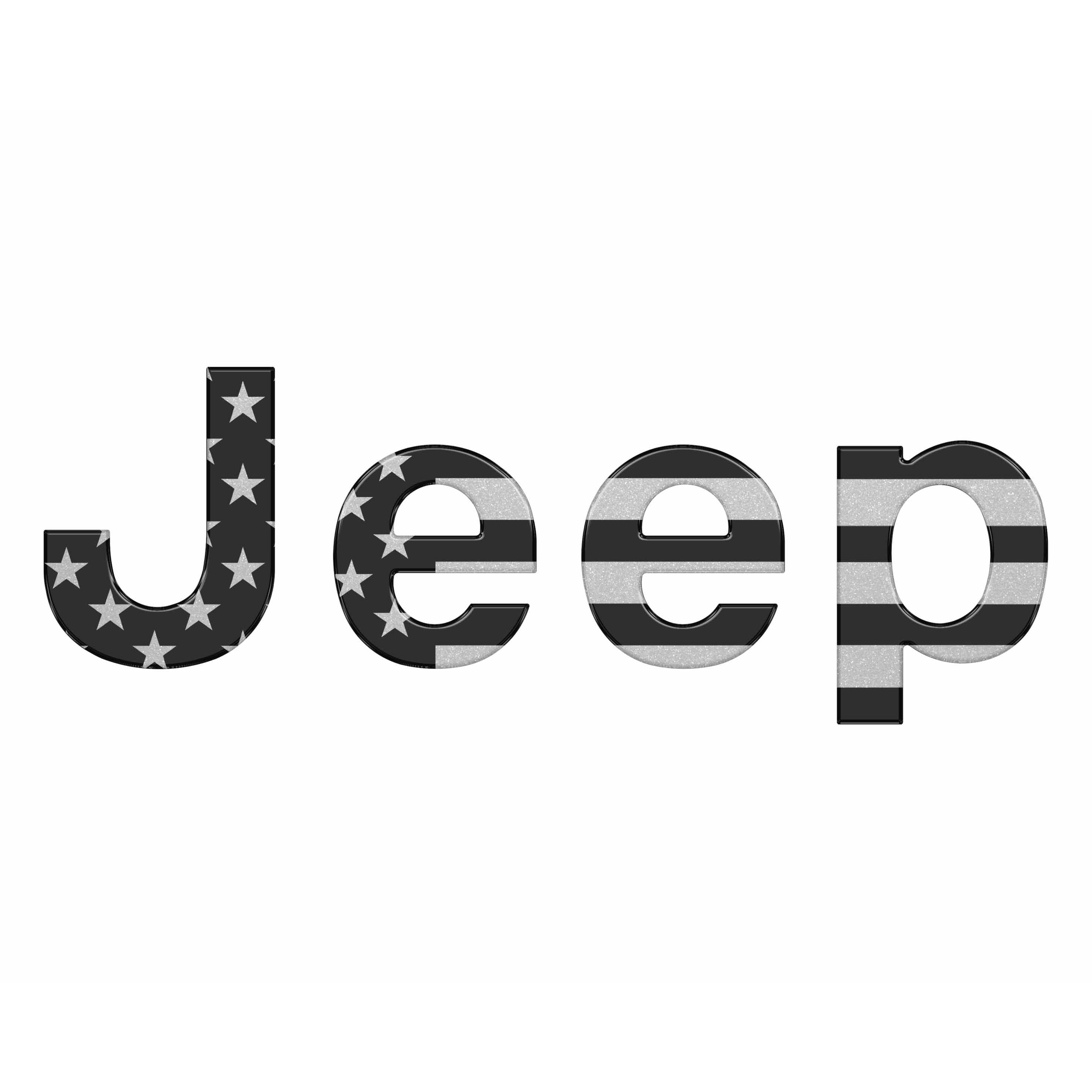 Tailgate Letter Overlays Fits 2019-2026 Jeep Gladiator