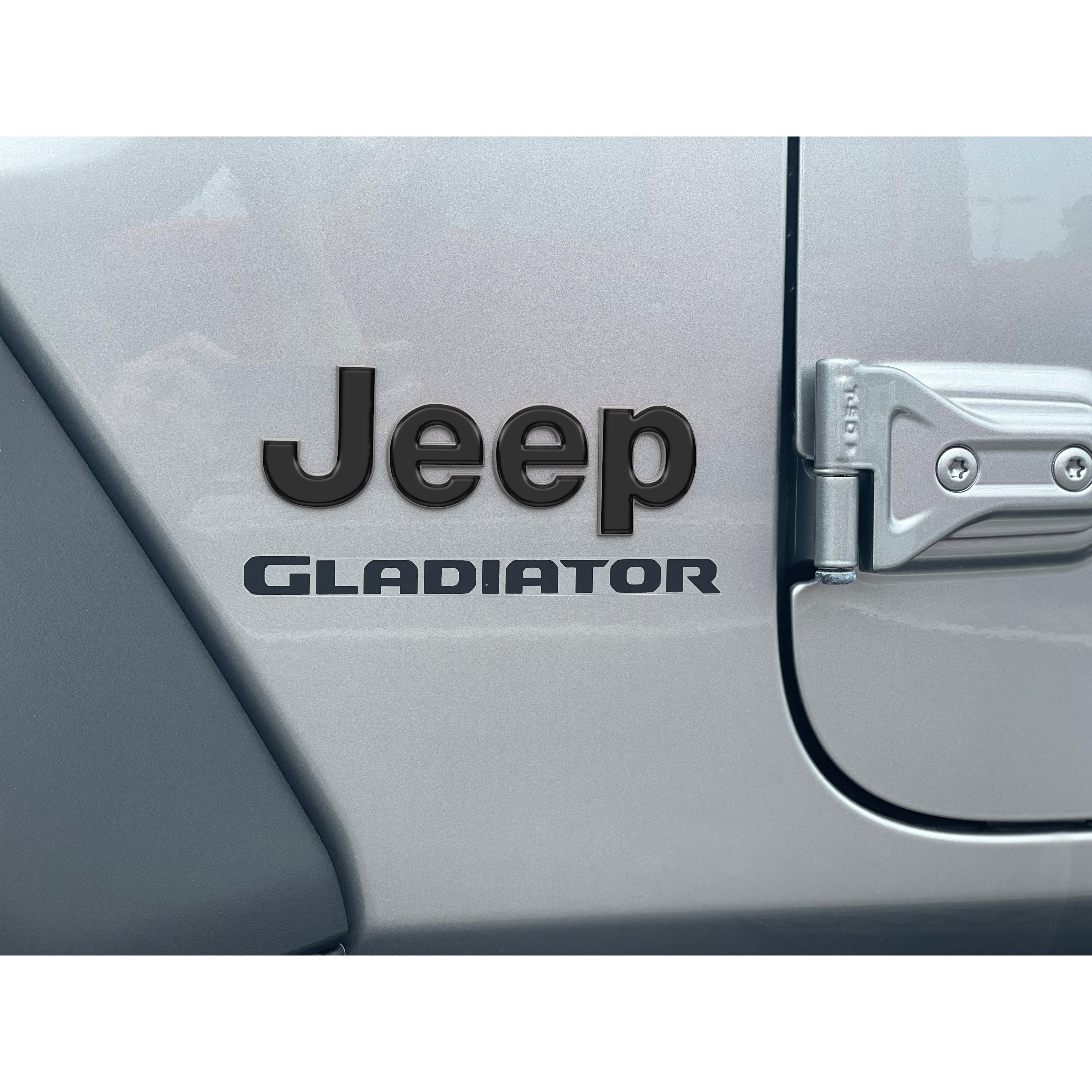 Driver & Passenger Side Emblem Overlays Fits 2019-2026 Jeep Gladiator