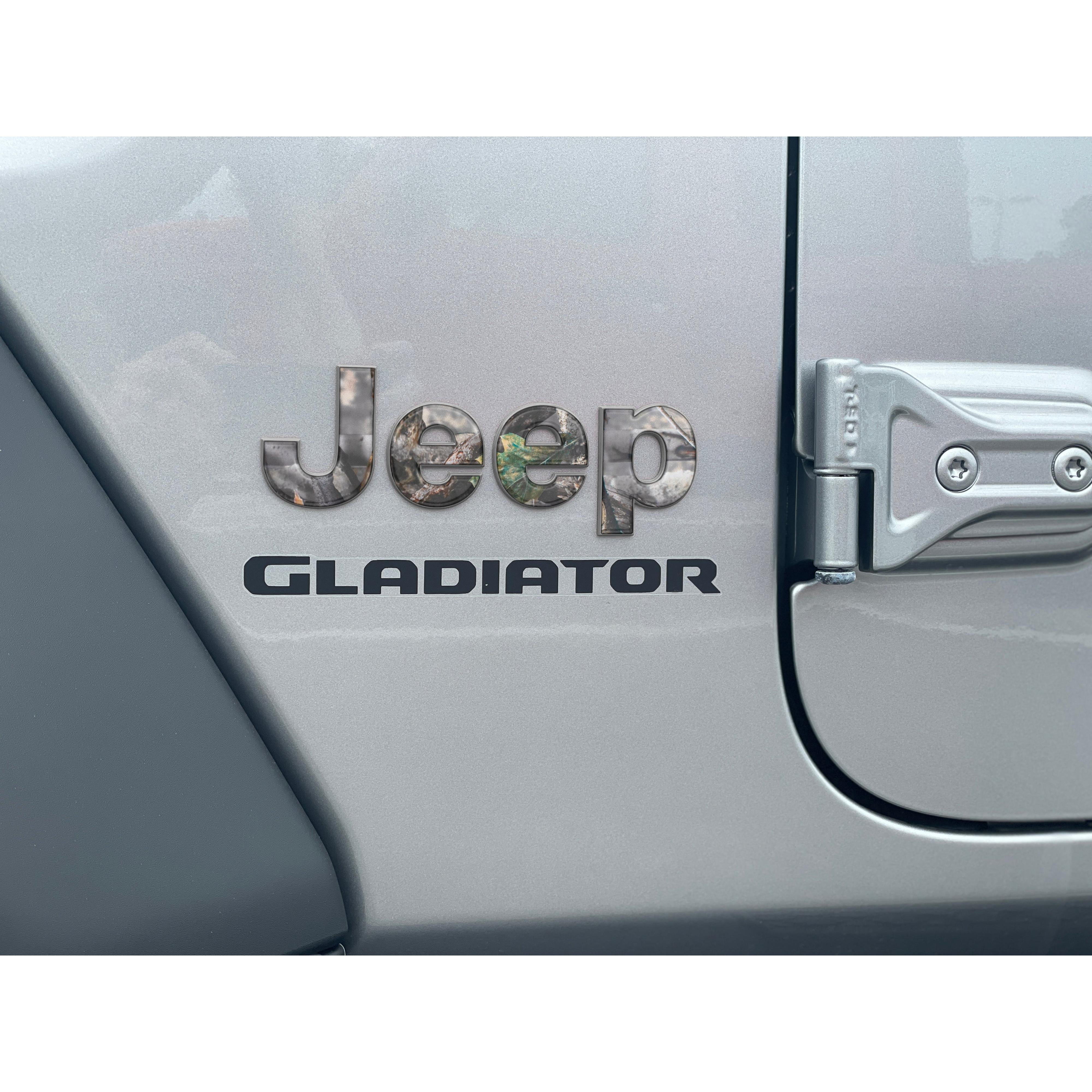 Driver & Passenger Side Emblem Overlays Fits 2019-2026 Jeep Gladiator