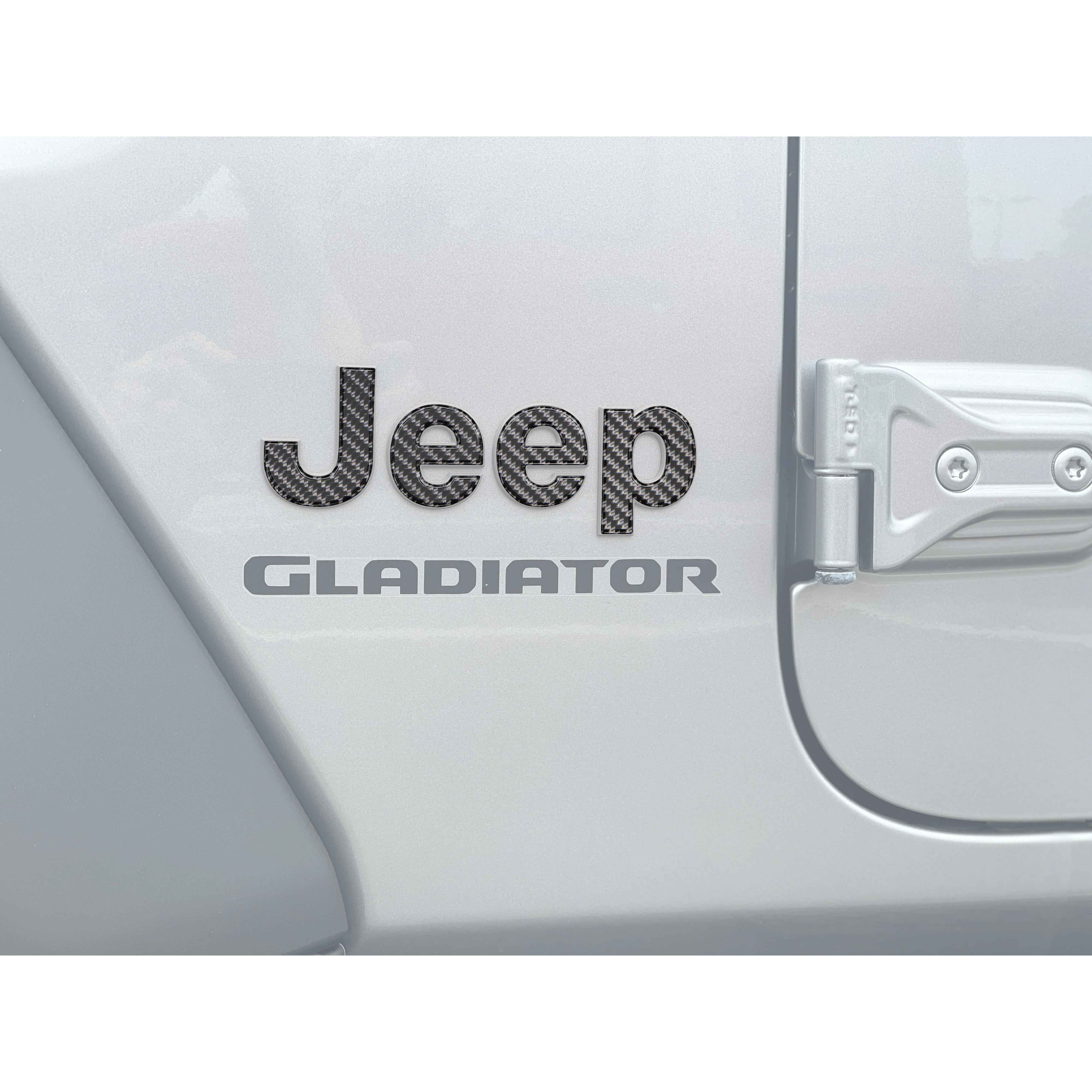 Driver & Passenger Side Emblem Overlays Fits 2019-2026 Jeep Gladiator