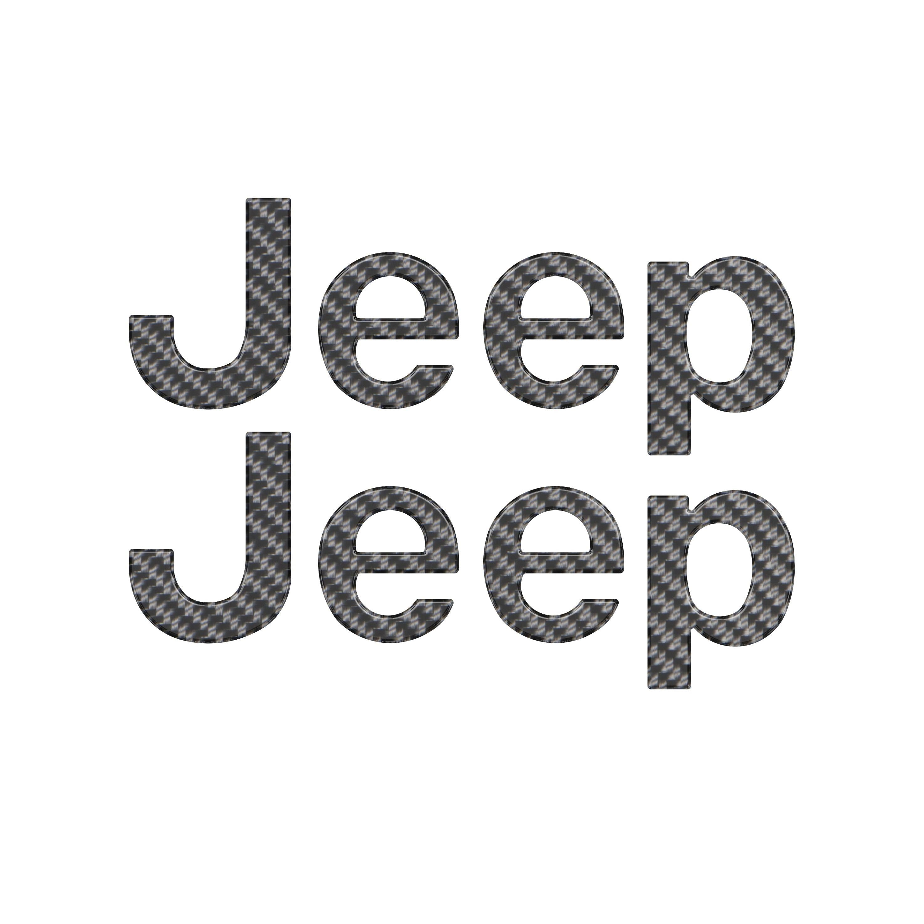 Driver & Passenger Side Emblem Overlays Fits 2019-2026 Jeep Gladiator