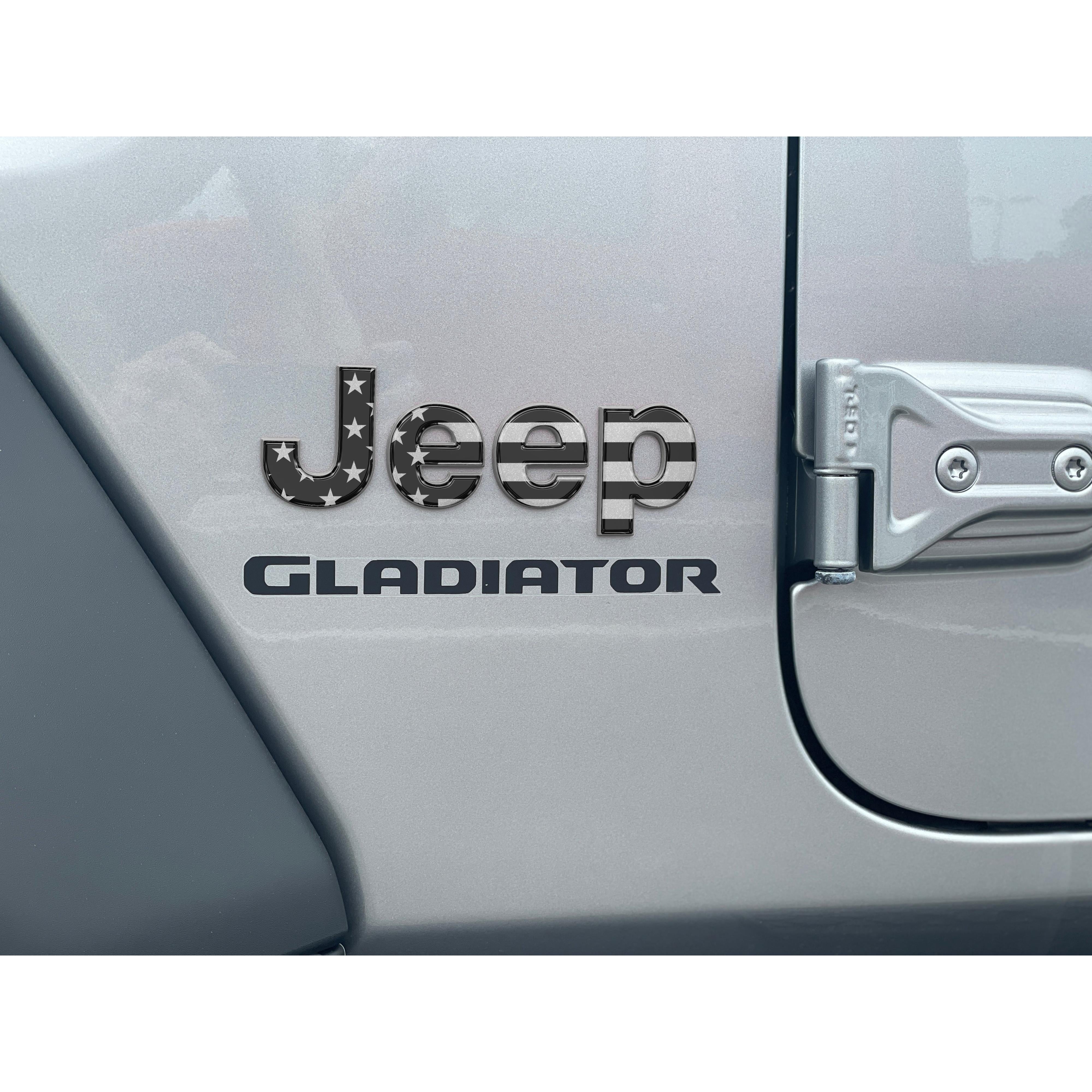 Driver & Passenger Side Emblem Overlays Fits 2019-2026 Jeep Gladiator