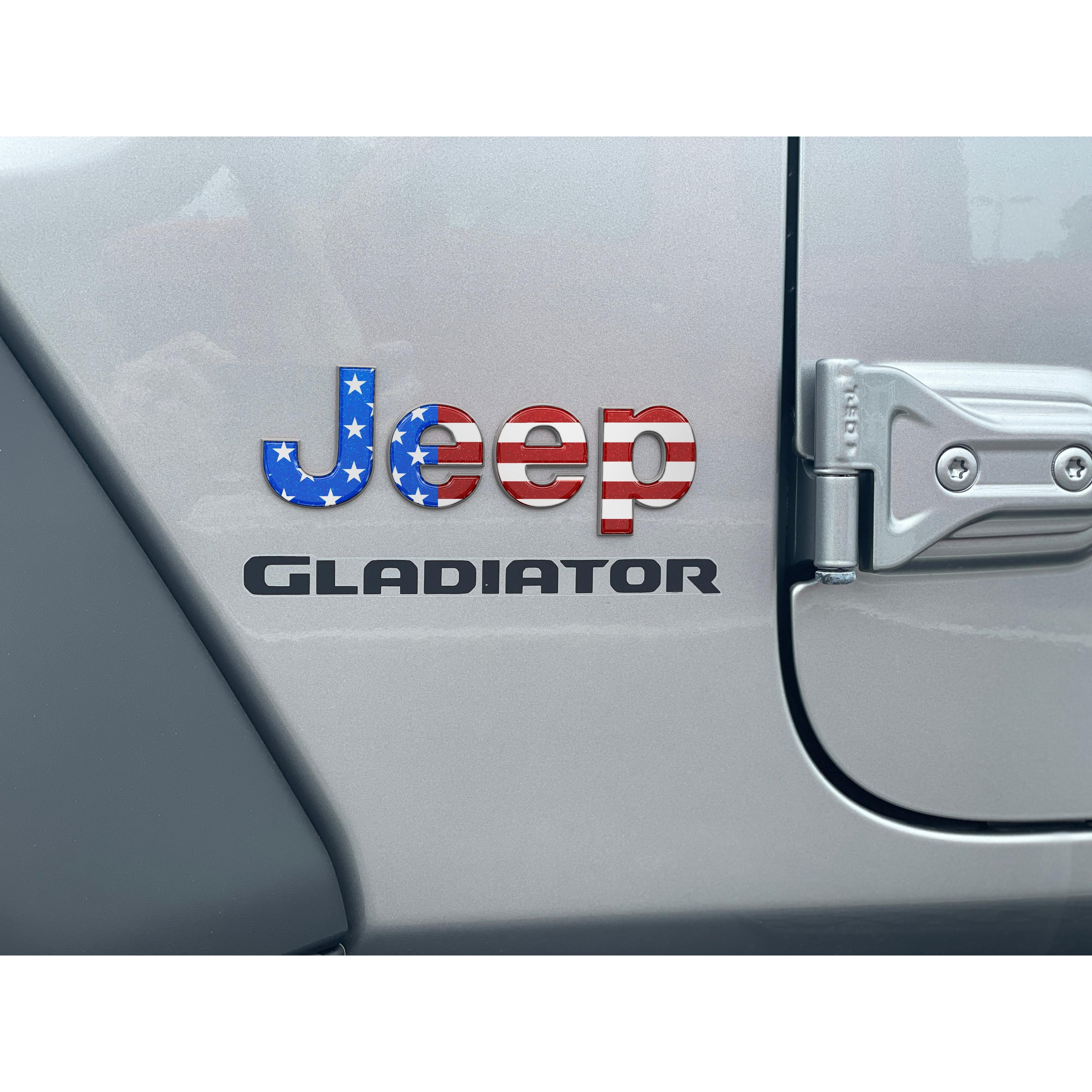 Driver & Passenger Side Emblem Overlays Fits 2019-2026 Jeep Gladiator