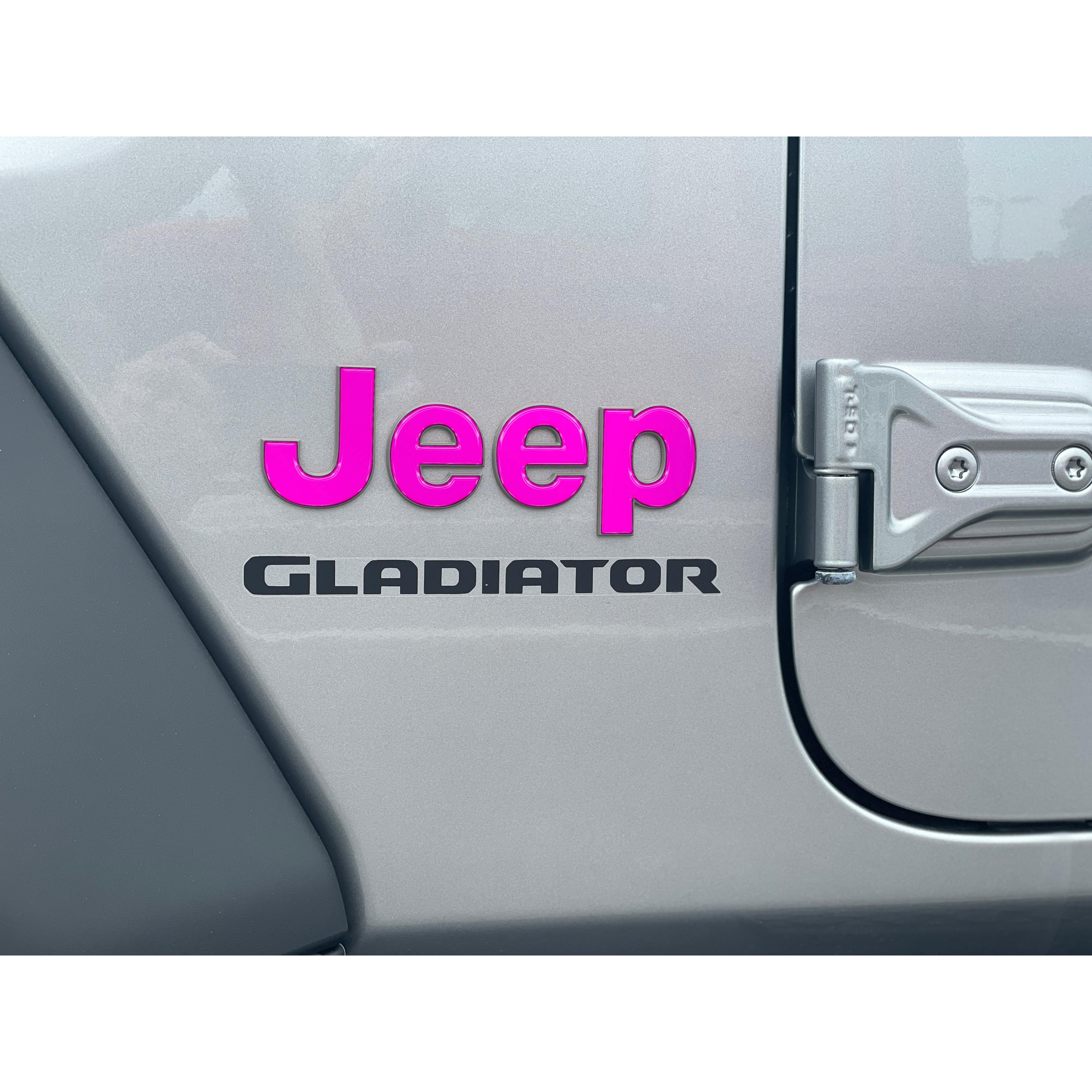 Driver & Passenger Side Emblem Overlays Fits 2019-2026 Jeep Gladiator