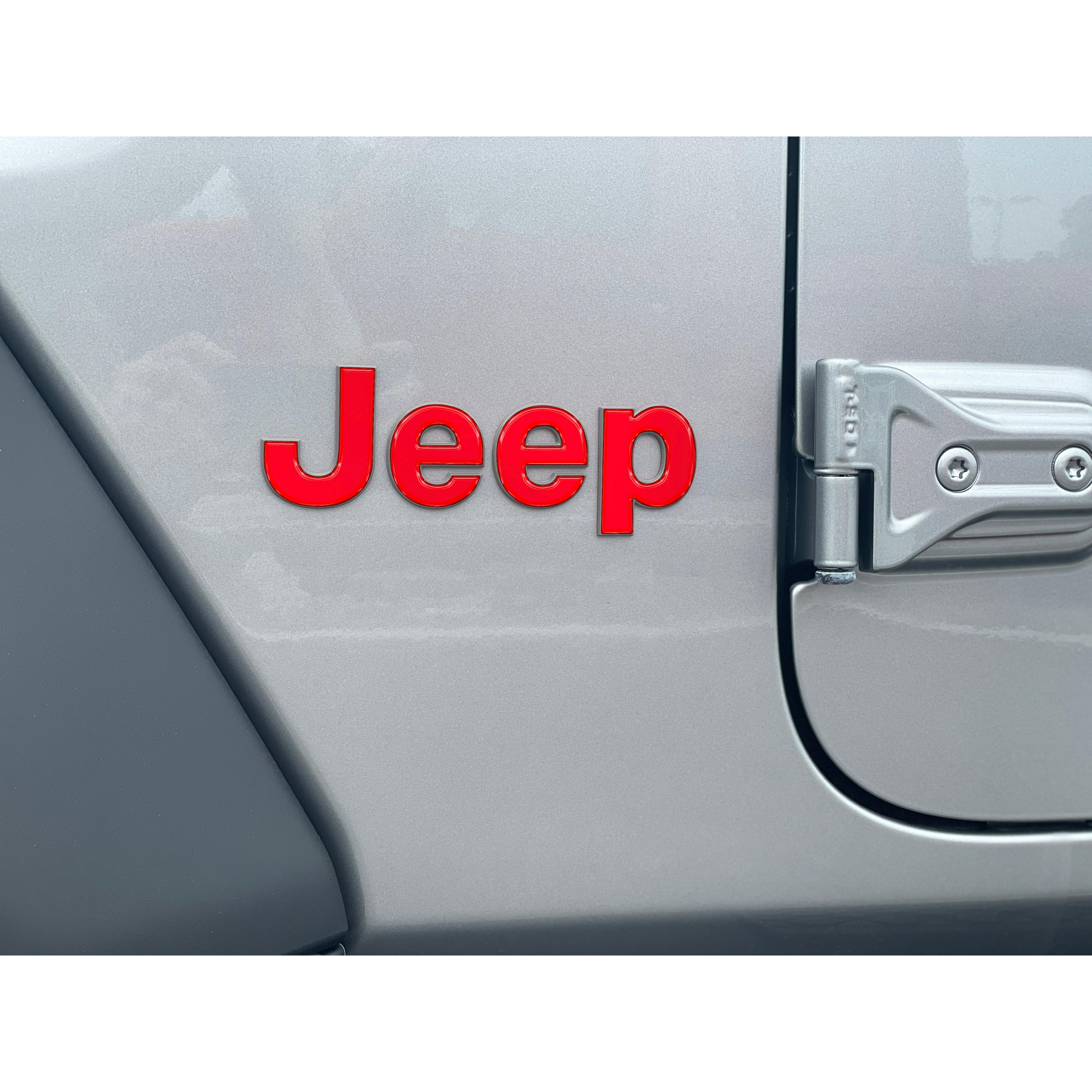 Driver & Passenger Side Letter Overlays Fits 2018-2026 Jeep Wrangler JL