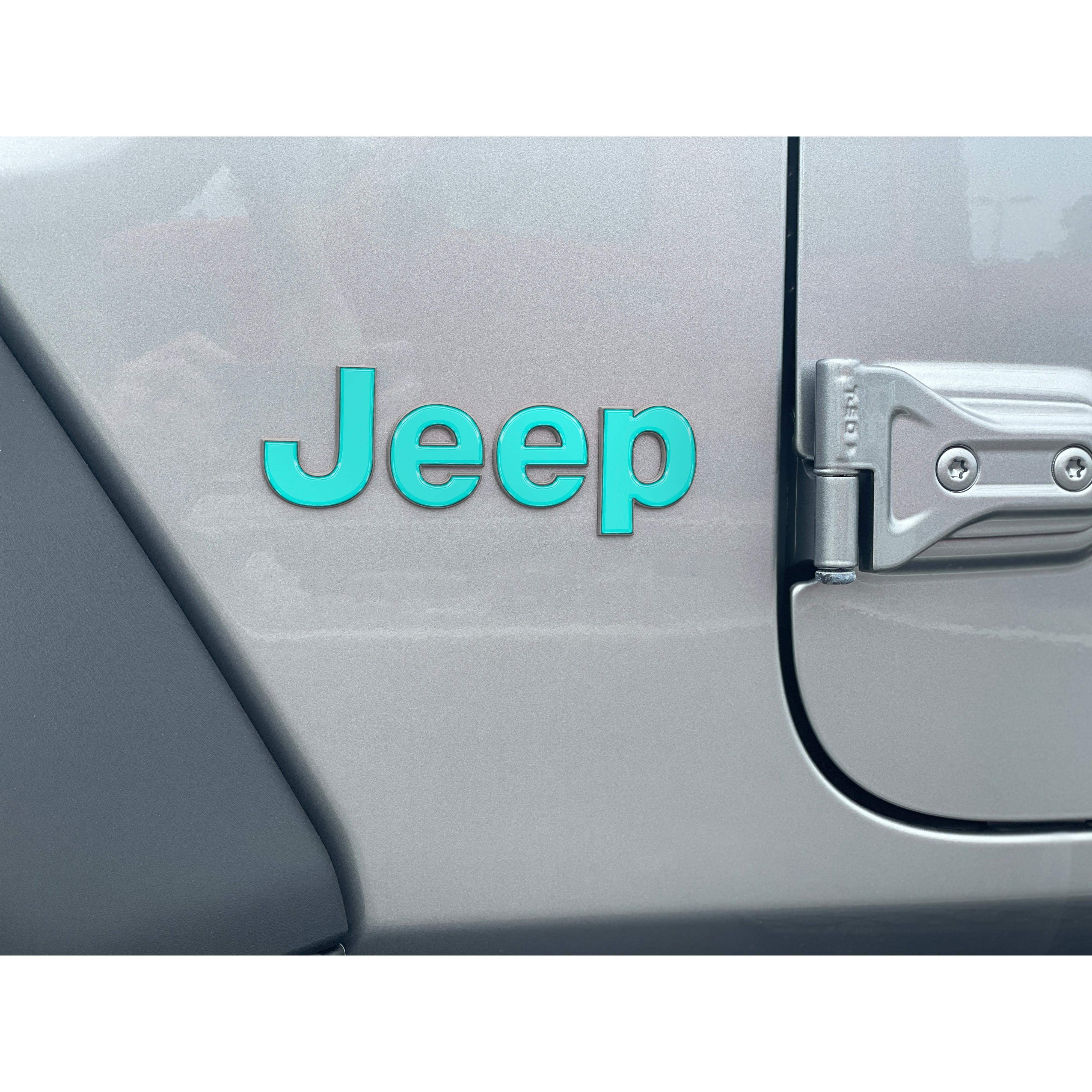 Driver & Passenger Side Letter Overlays Fits 2018-2026 Jeep Wrangler JL