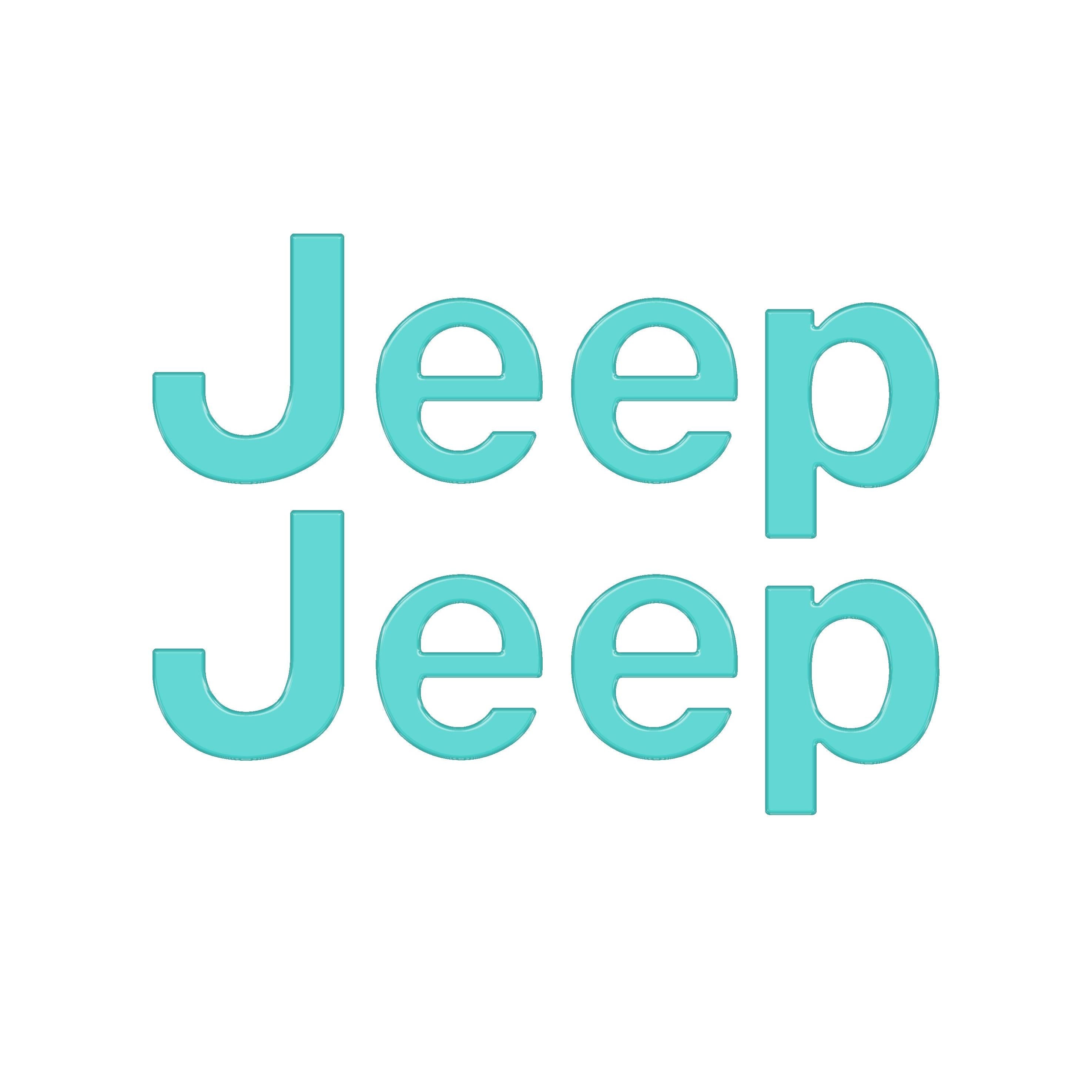 Driver & Passenger Side Letter Overlays Fits 2018-2026 Jeep Wrangler JL