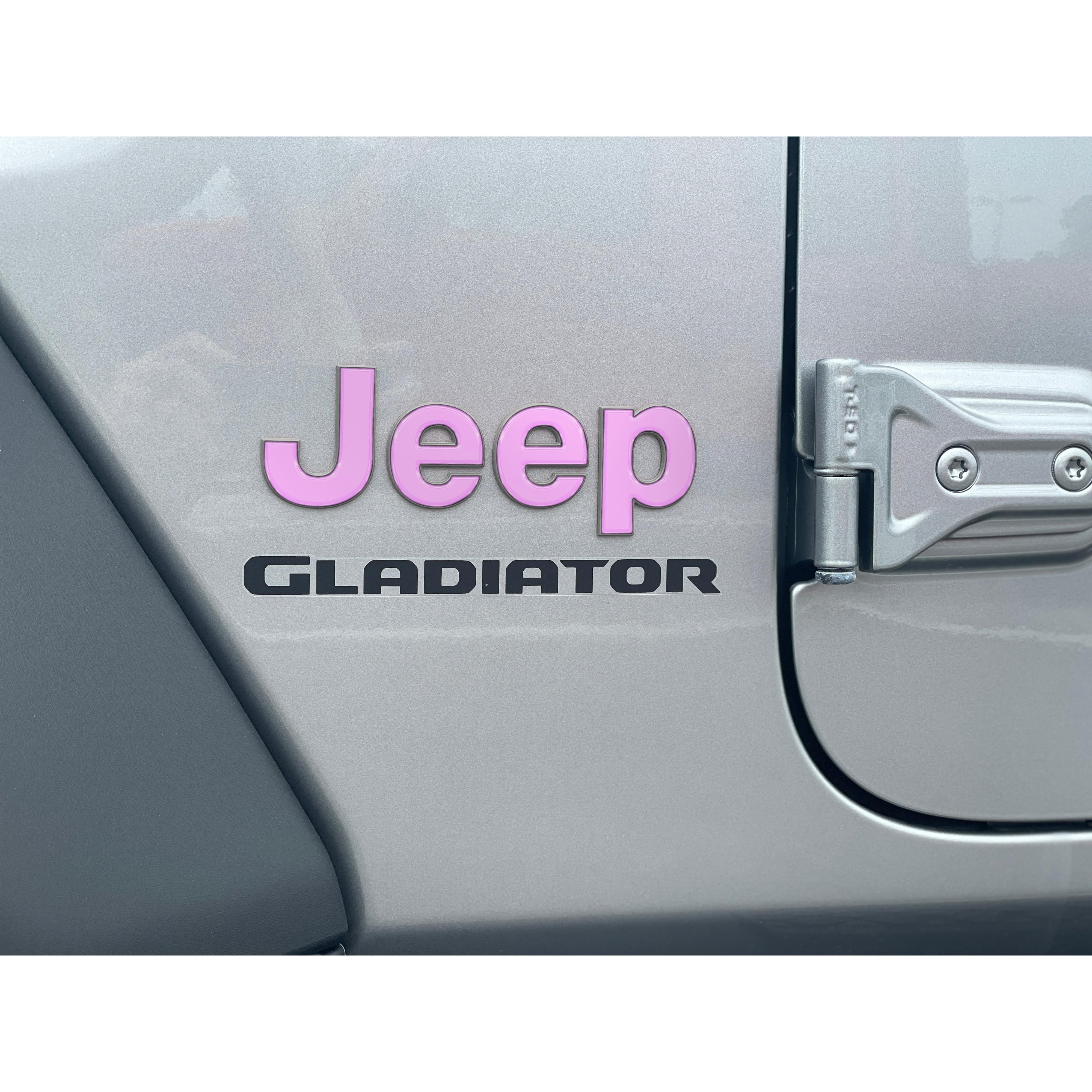Driver & Passenger Side Emblem Overlays Fits 2019-2026 Jeep Gladiator