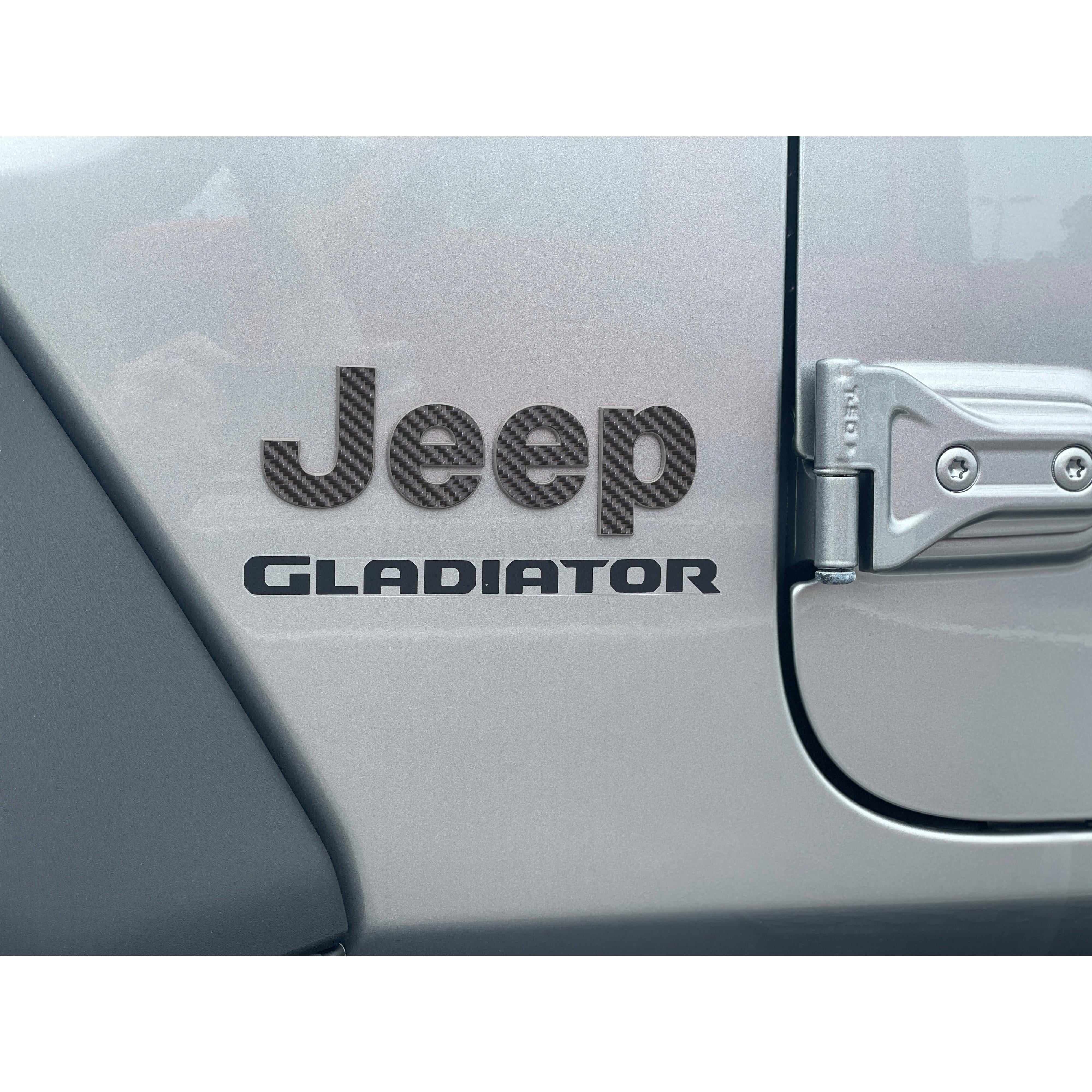 Driver & Passenger Side Emblem Overlays Fits 2019-2026 Jeep Gladiator