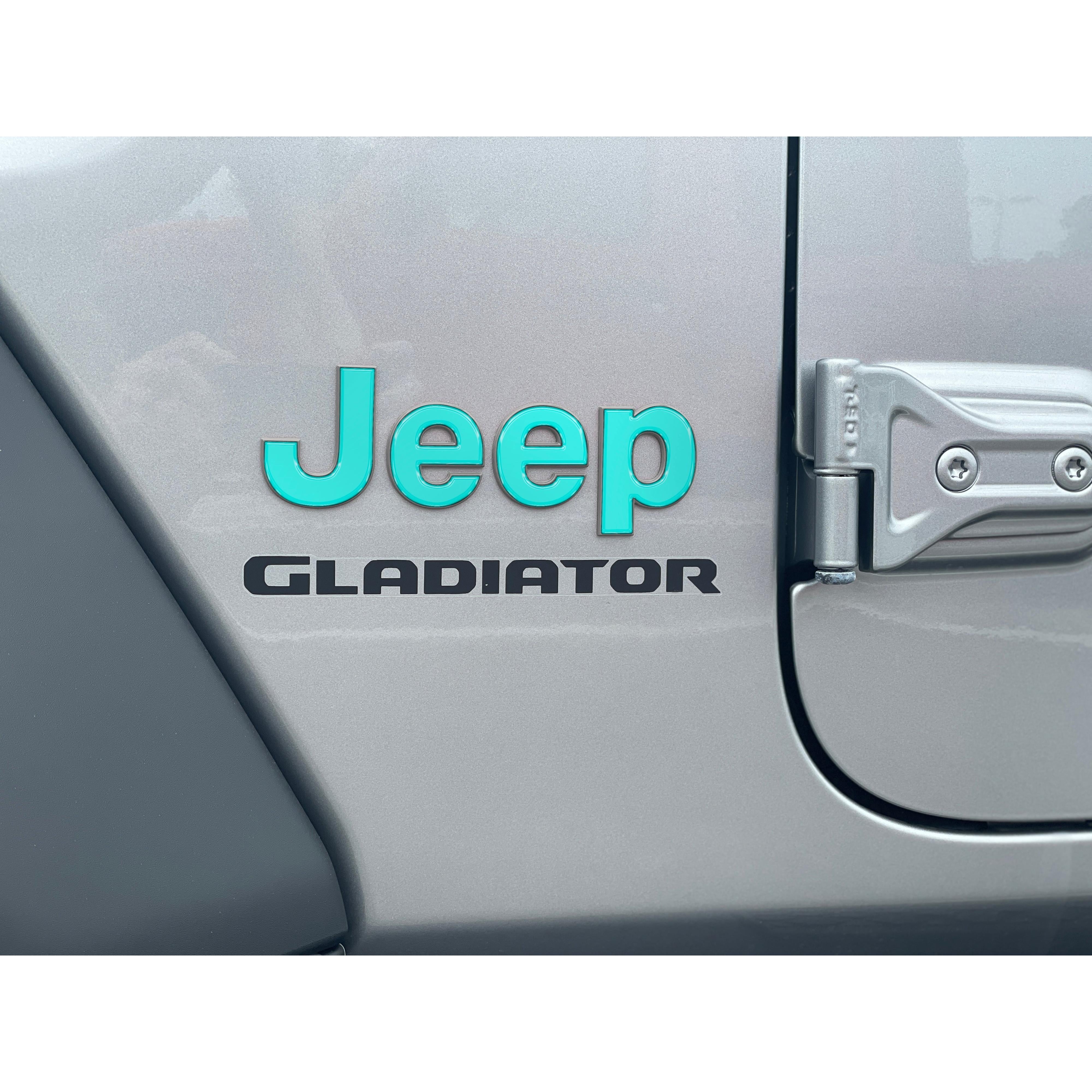 Driver & Passenger Side Emblem Overlays Fits 2019-2026 Jeep Gladiator