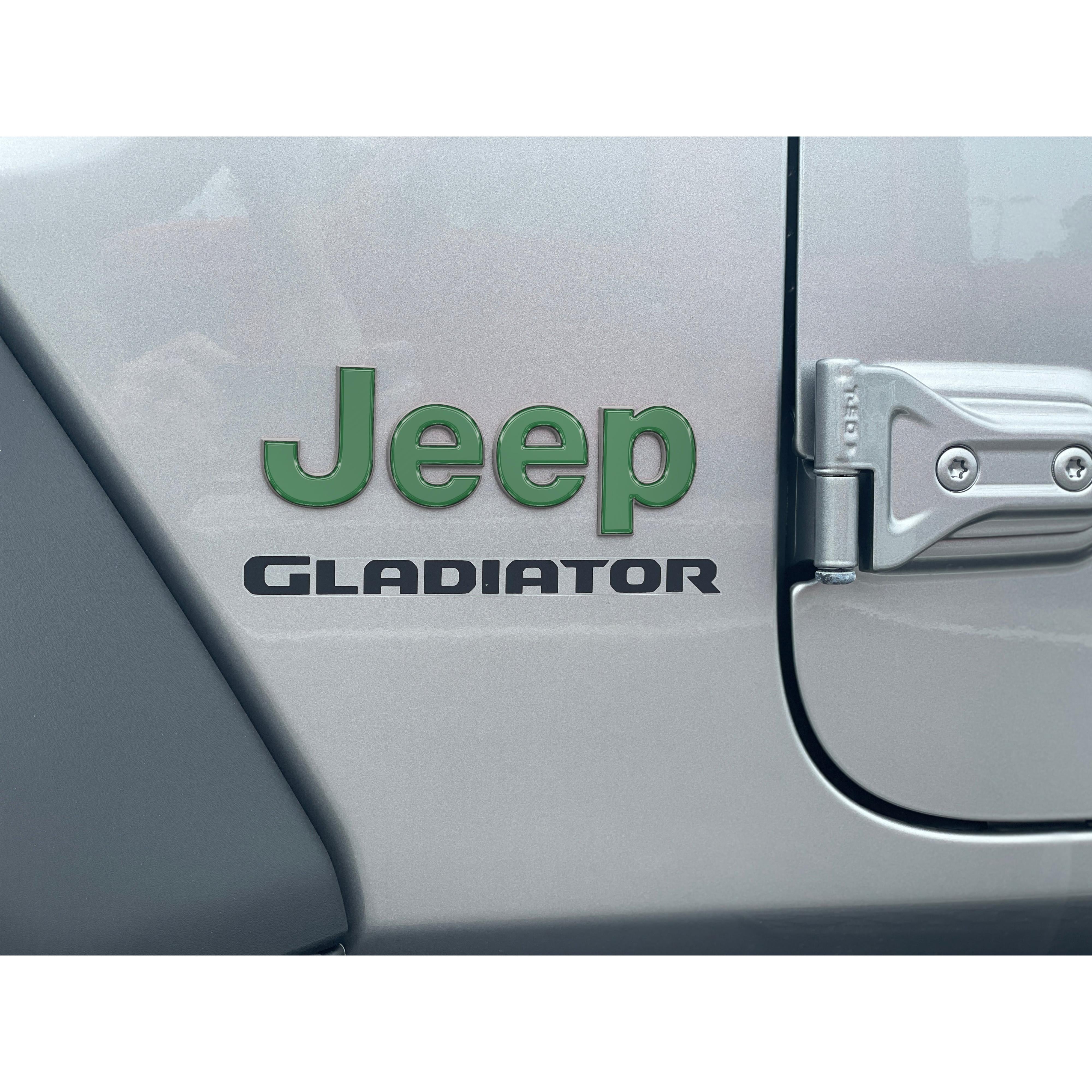 Driver & Passenger Side Emblem Overlays Fits 2019-2026 Jeep Gladiator