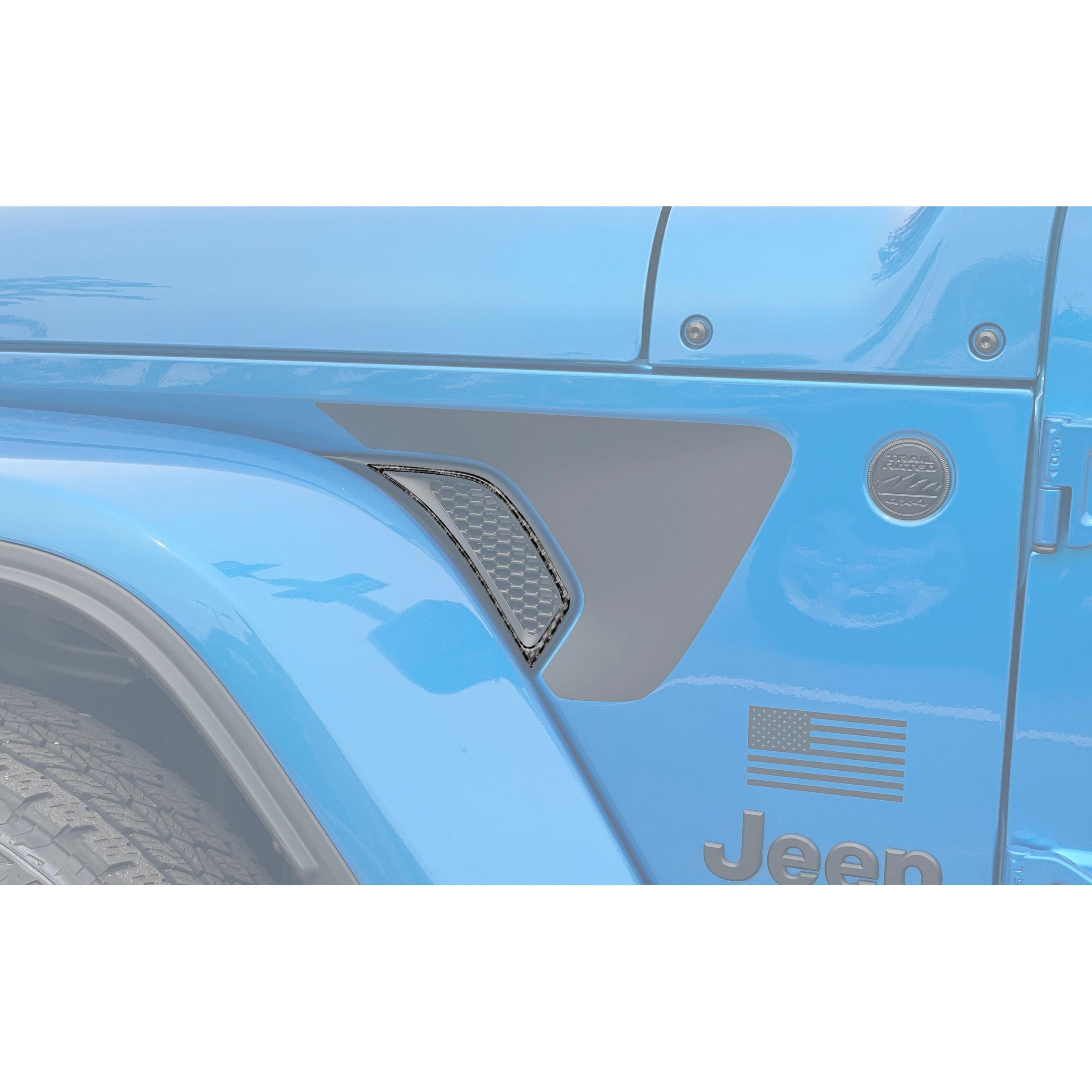 Side Vender Vent Accent Overlays Fits 2019-2026 Jeep Gladiator