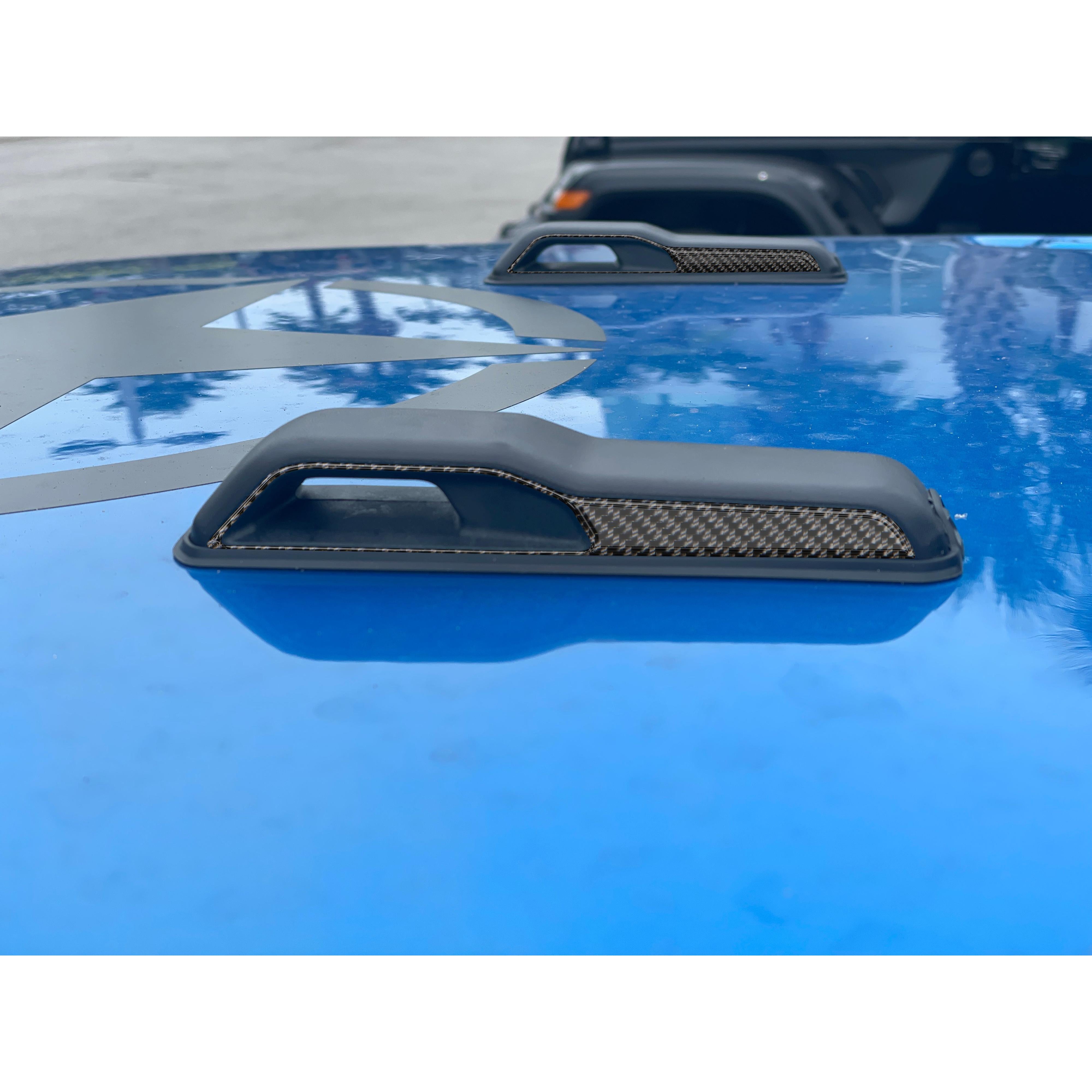 Hood Hinge Side Accent Overlays Fits 2019-2026 Jeep Gladiator