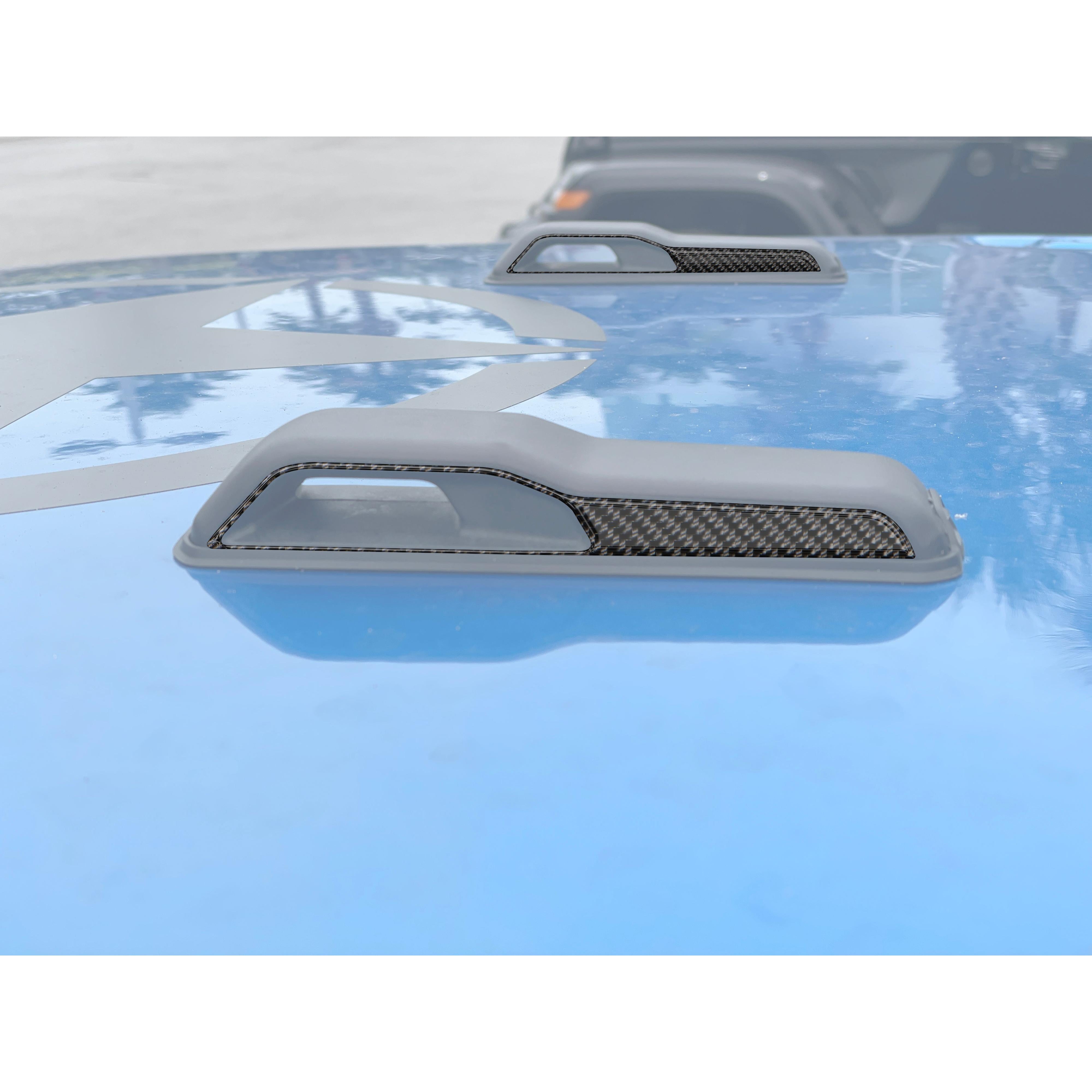 Hood Hinge Side Accent Overlays Fits 2019-2026 Jeep Gladiator