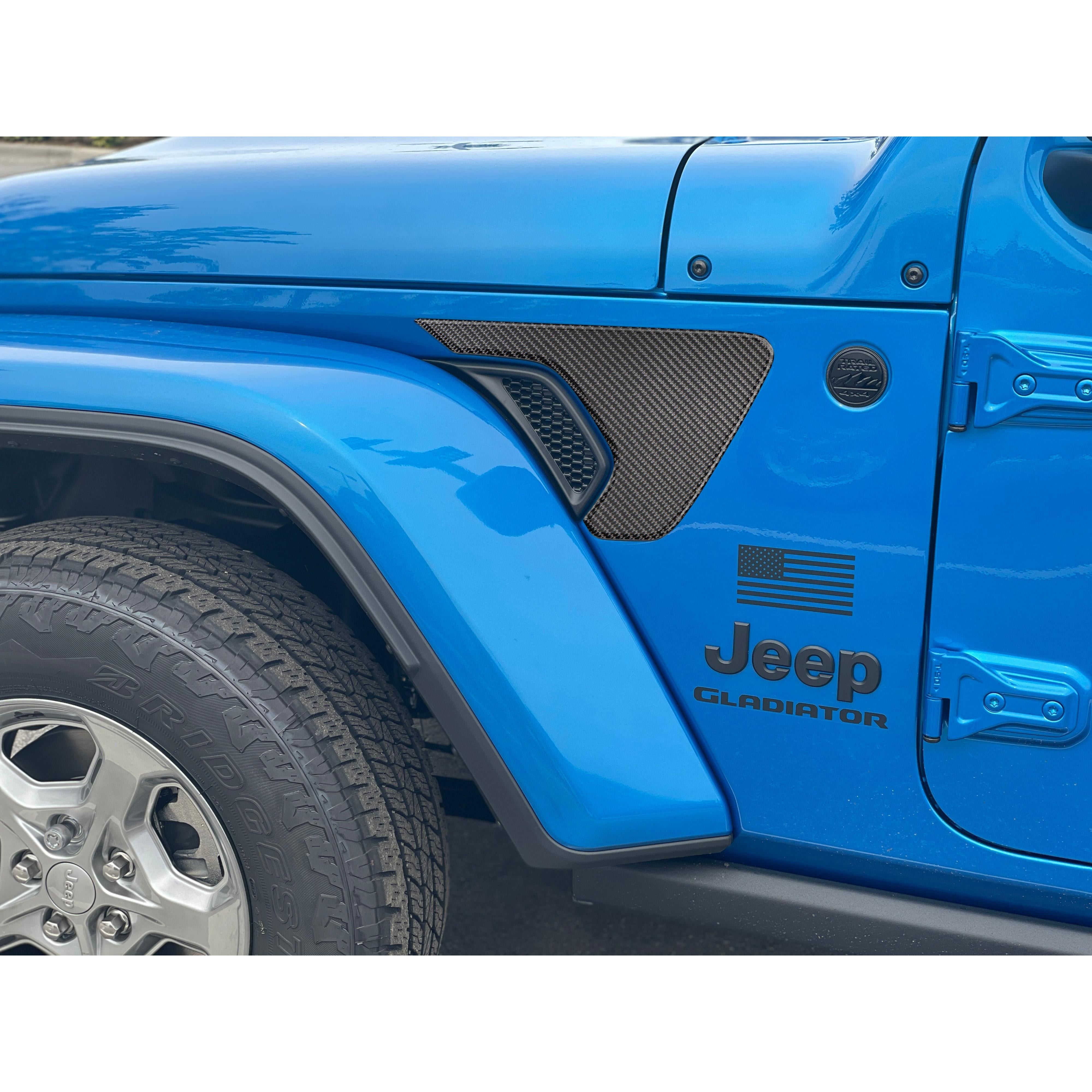 Fender Vent Surround Accent Overlays Fits 2019-2026 Jeep Gladiator