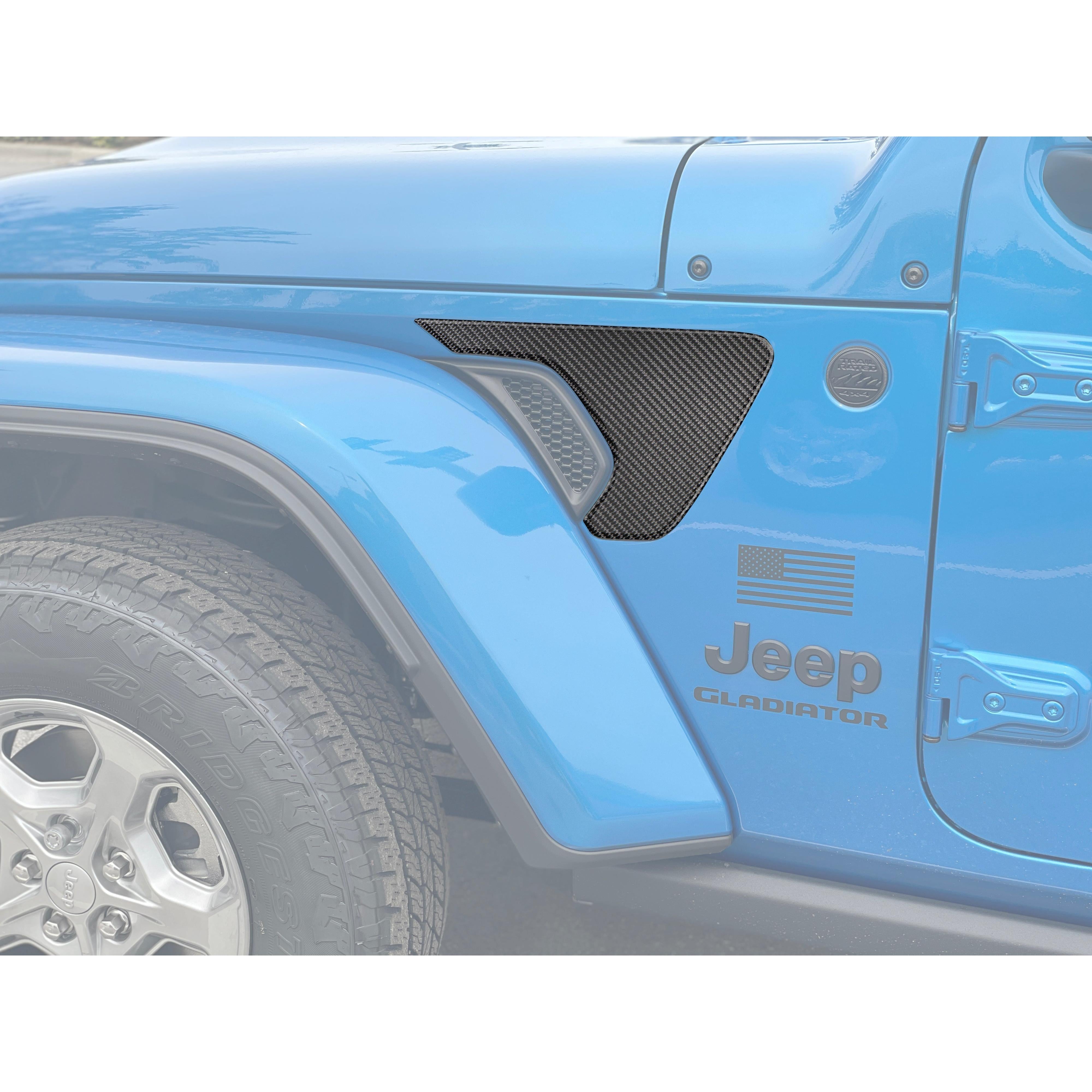 Fender Vent Surround Accent Overlays Fits 2019-2026 Jeep Gladiator